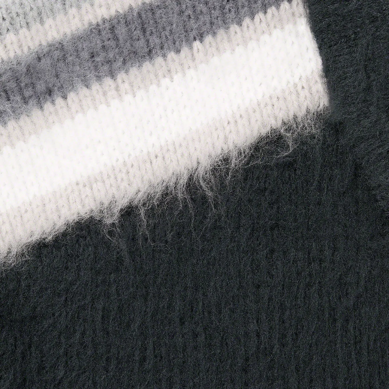 Supreme Sleeve Stripe Zip Up Sweater