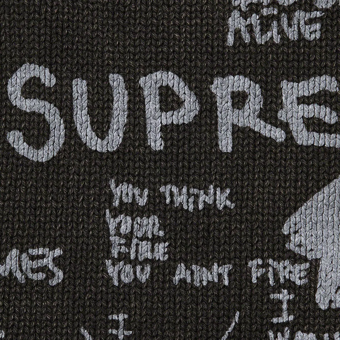 Gonz Poems Sweater | Supreme 23ss