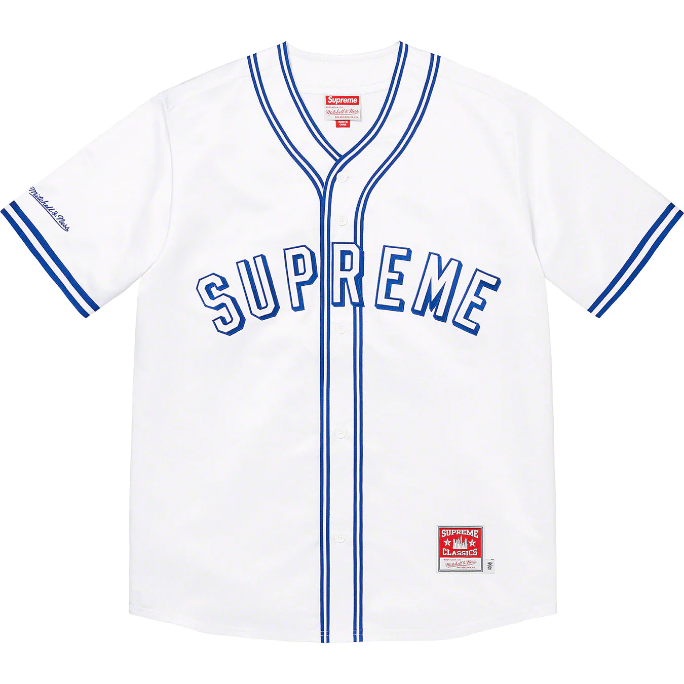 Supreme®/Mitchell & Ness® Satin Baseball Jersey | Supreme 23ss