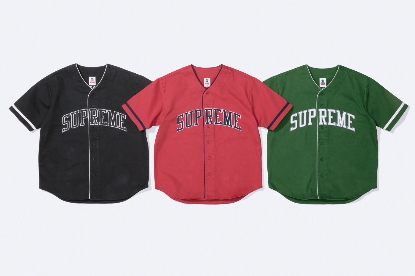 Supreme Timberland Baseball Jersey Black