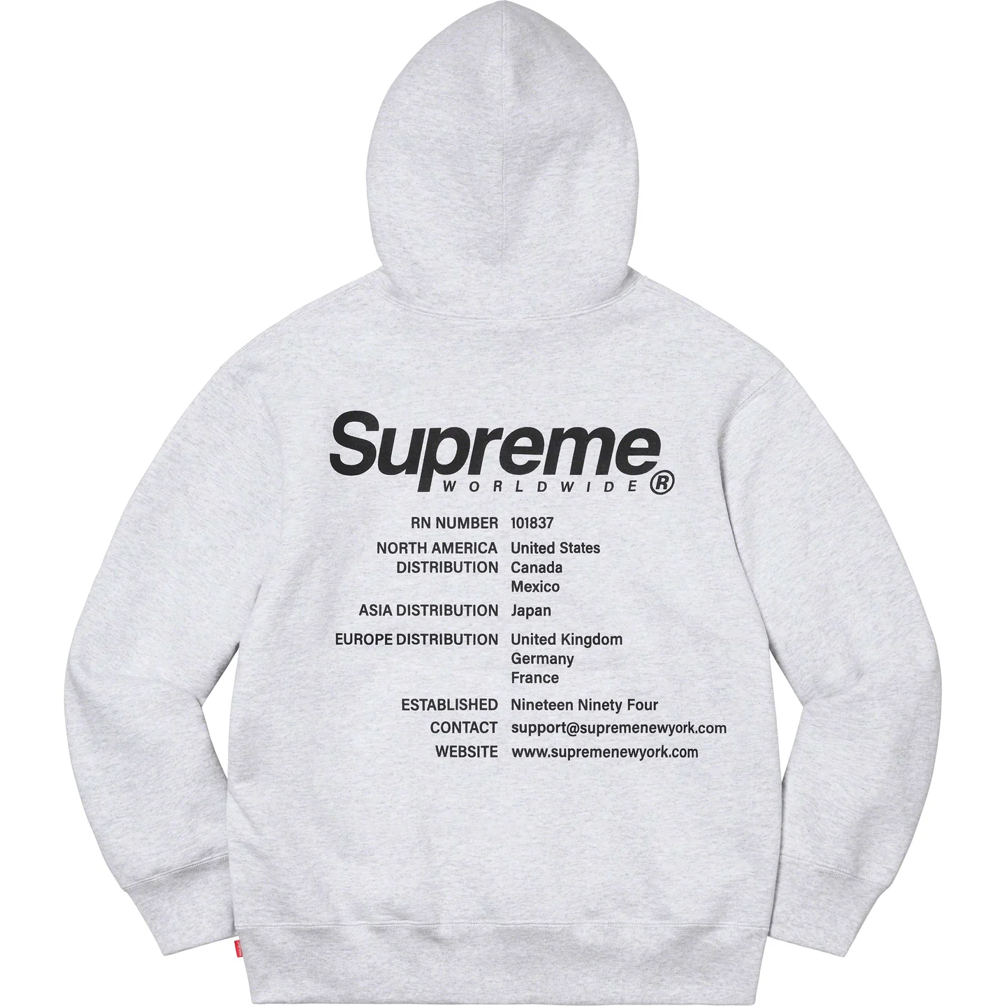 Worldwide Hooded Sweatshirt | Supreme 23ss