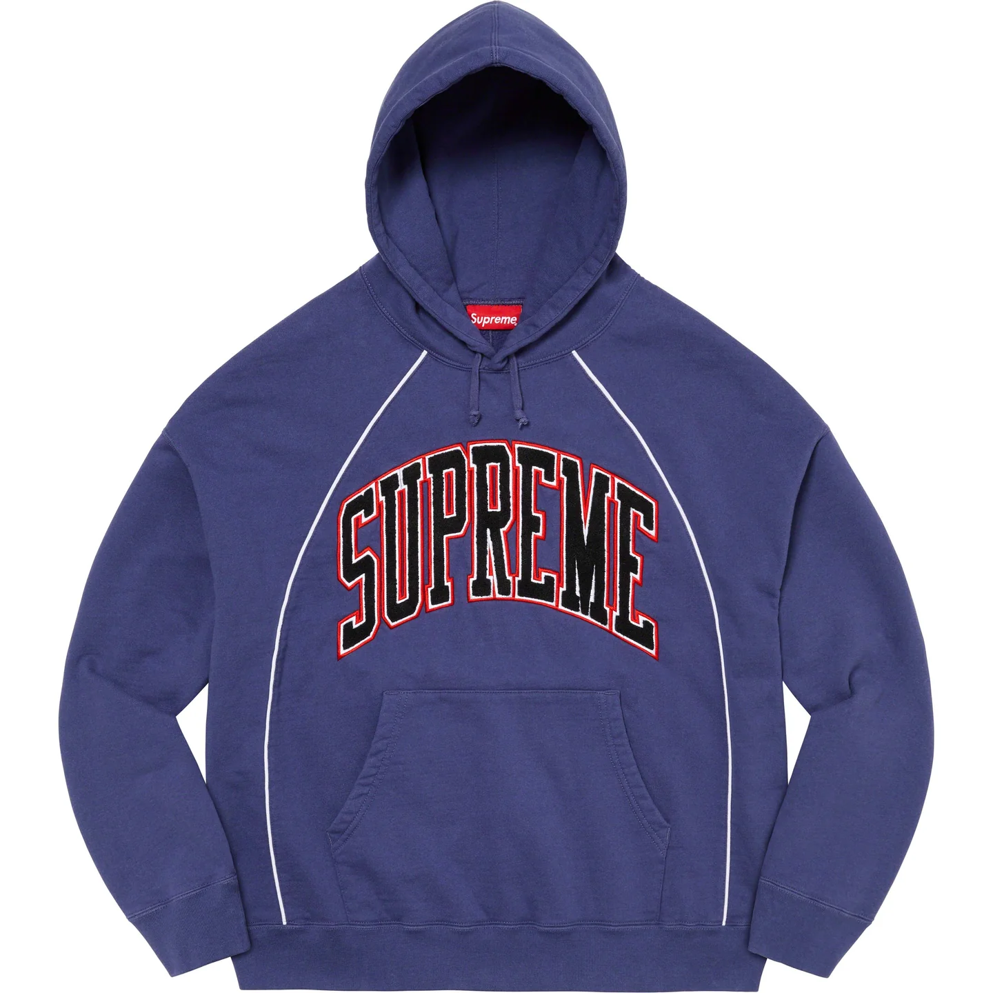 Supreme Boxy Piping Arc Hooded Sweatshirt