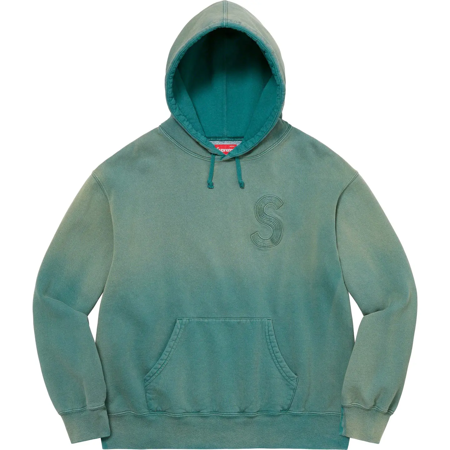 シュプリーム  23SS  Overdyed S Logo Hooded Sweatshirt オーバーダイドSロゴパーカー メンズ S