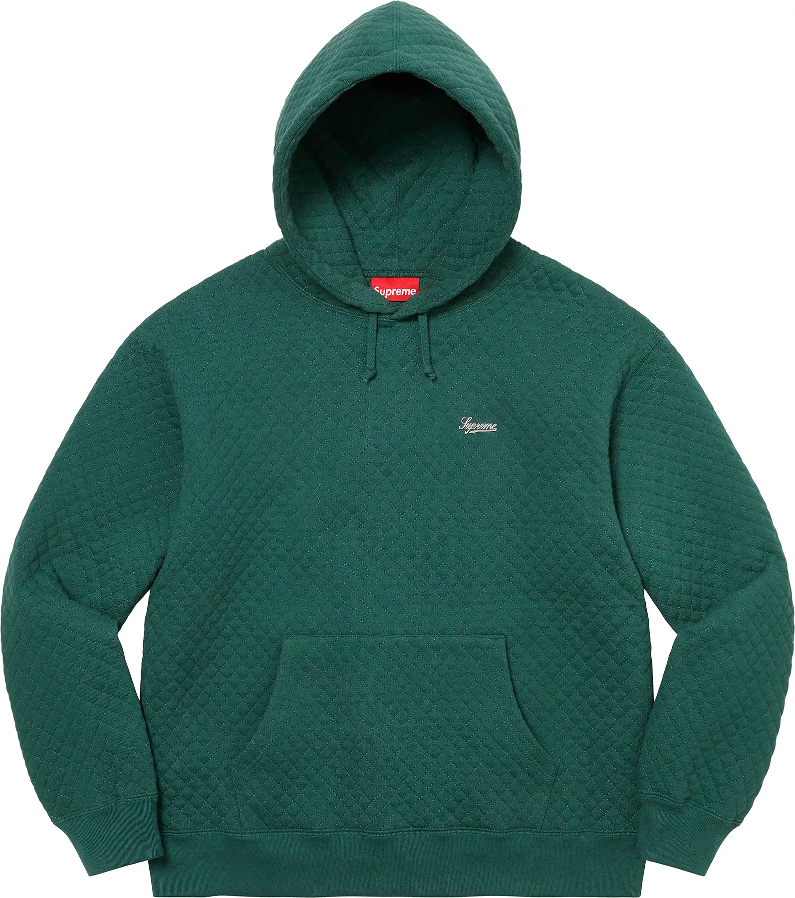 Supreme Micro Quilted Hooded Sweatshirt