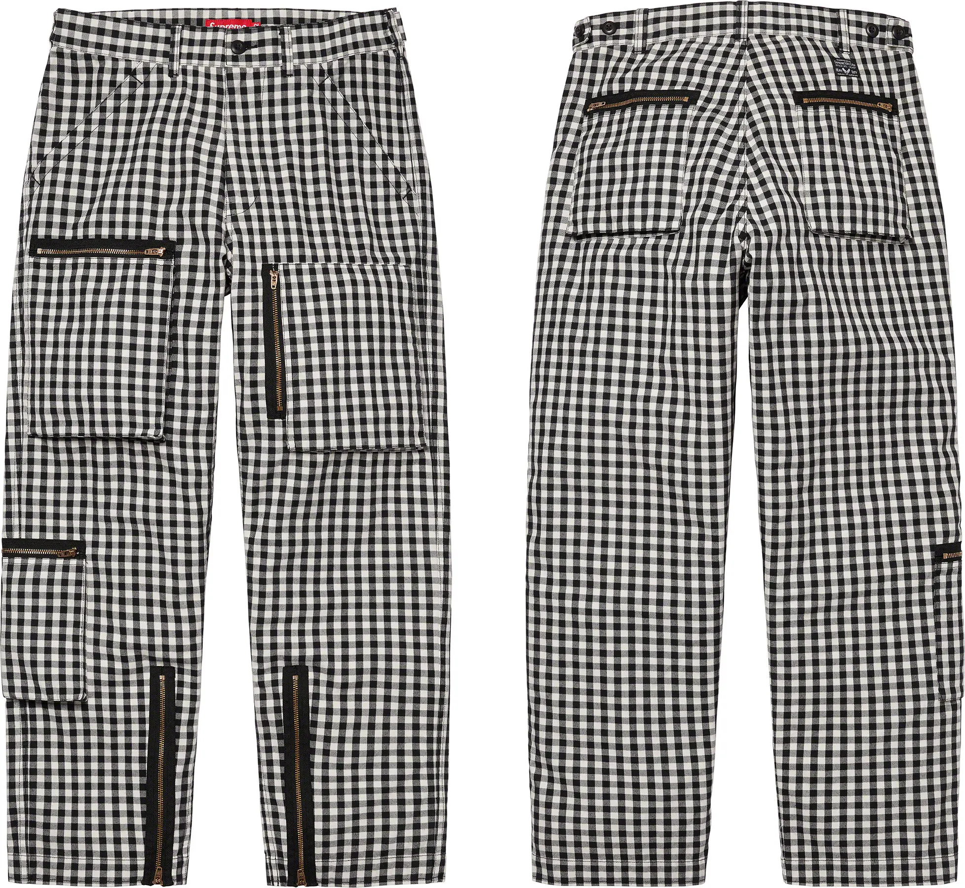 専用Supreme Gingham flight pant Black M www.dermastation.com