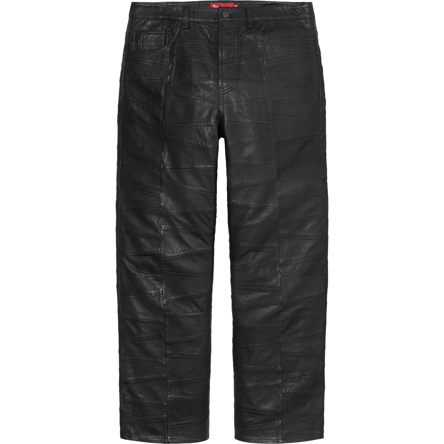Supreme Patchwork Leather 5-Pocket Jean
