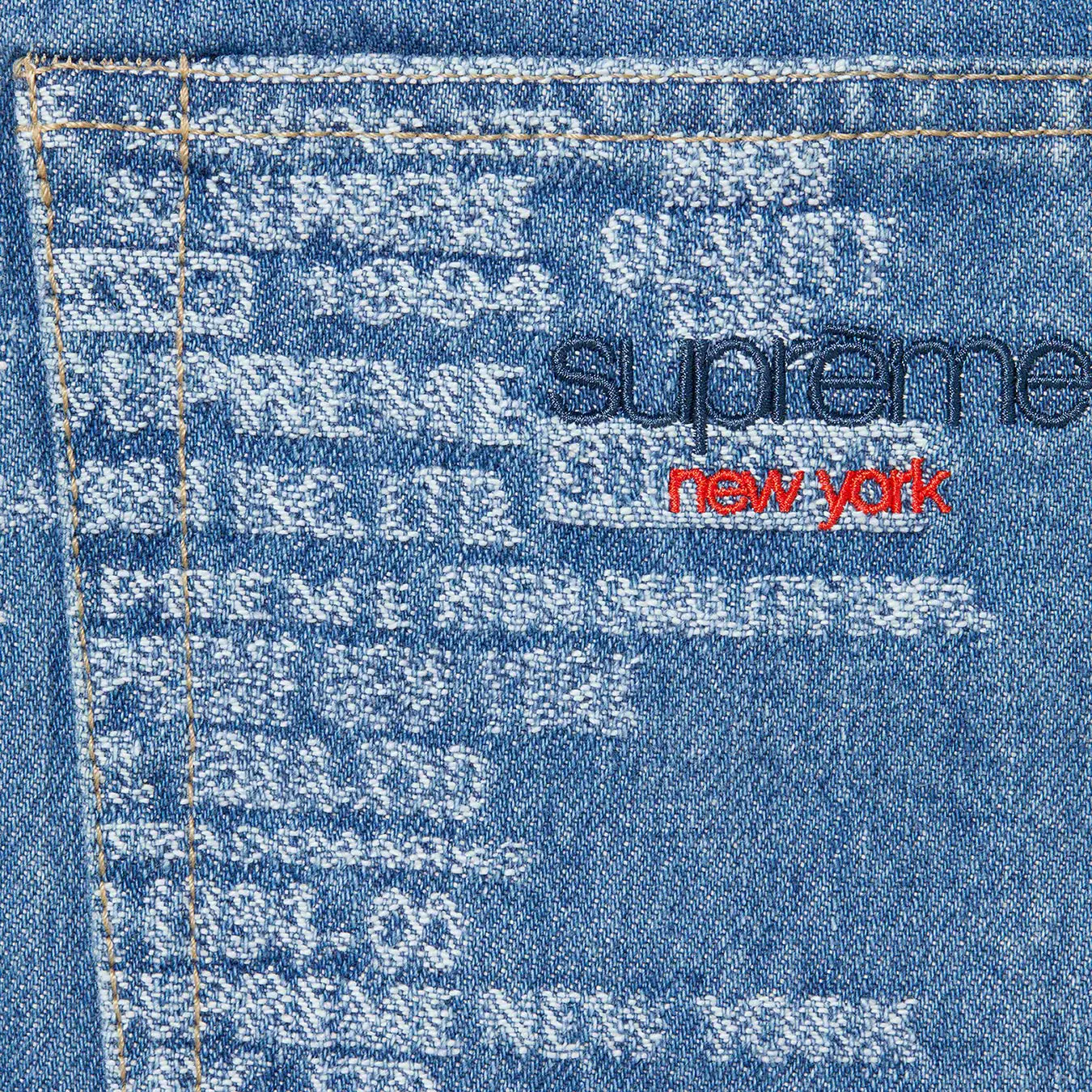 Supreme Trademark Jacquard Baggy Jean