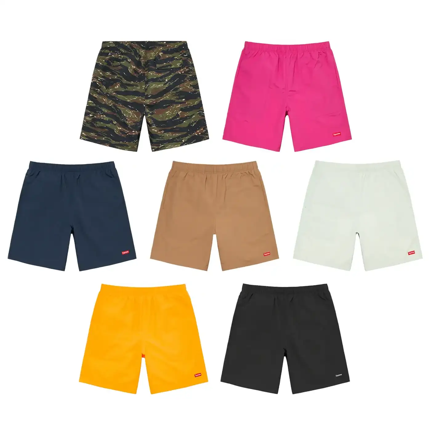 最も信頼できる 新品Supreme Nylon Water Short Tiger Camo