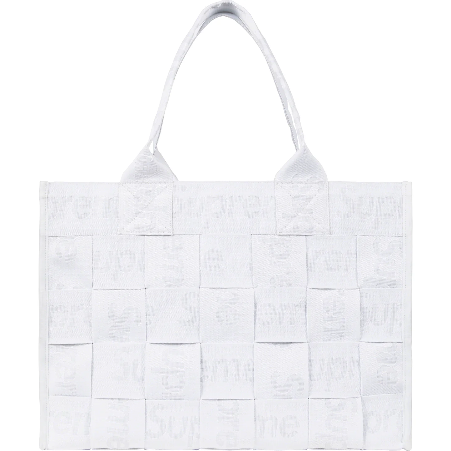 Supreme Woven Large Tote White 23ss