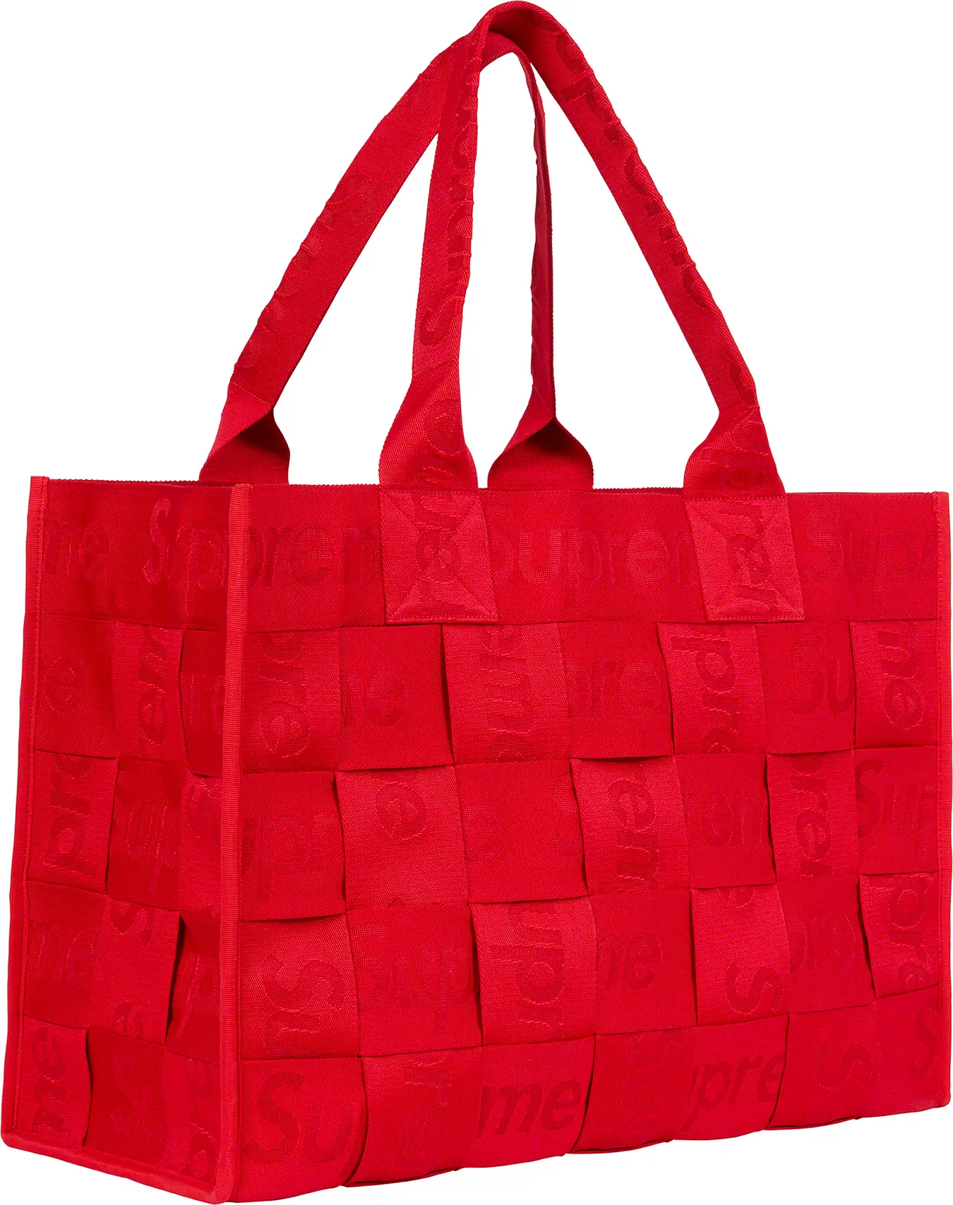 2021新商品 Supreme Woven Large Tote Bag RED 新品未使用 jsu.osubb.ro