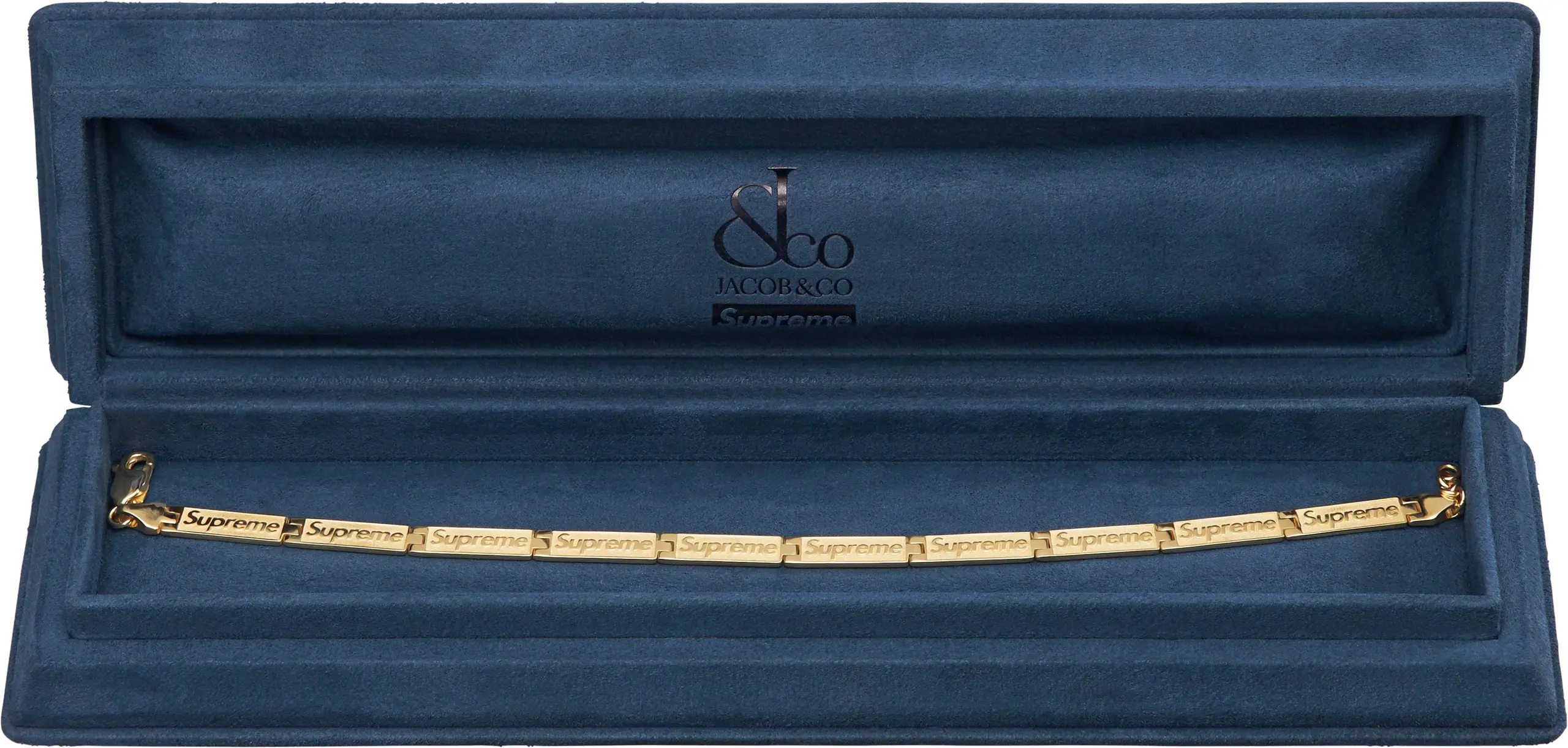 Supreme Supreme Supreme®/Jacob & Co Logo Link Bracelet
