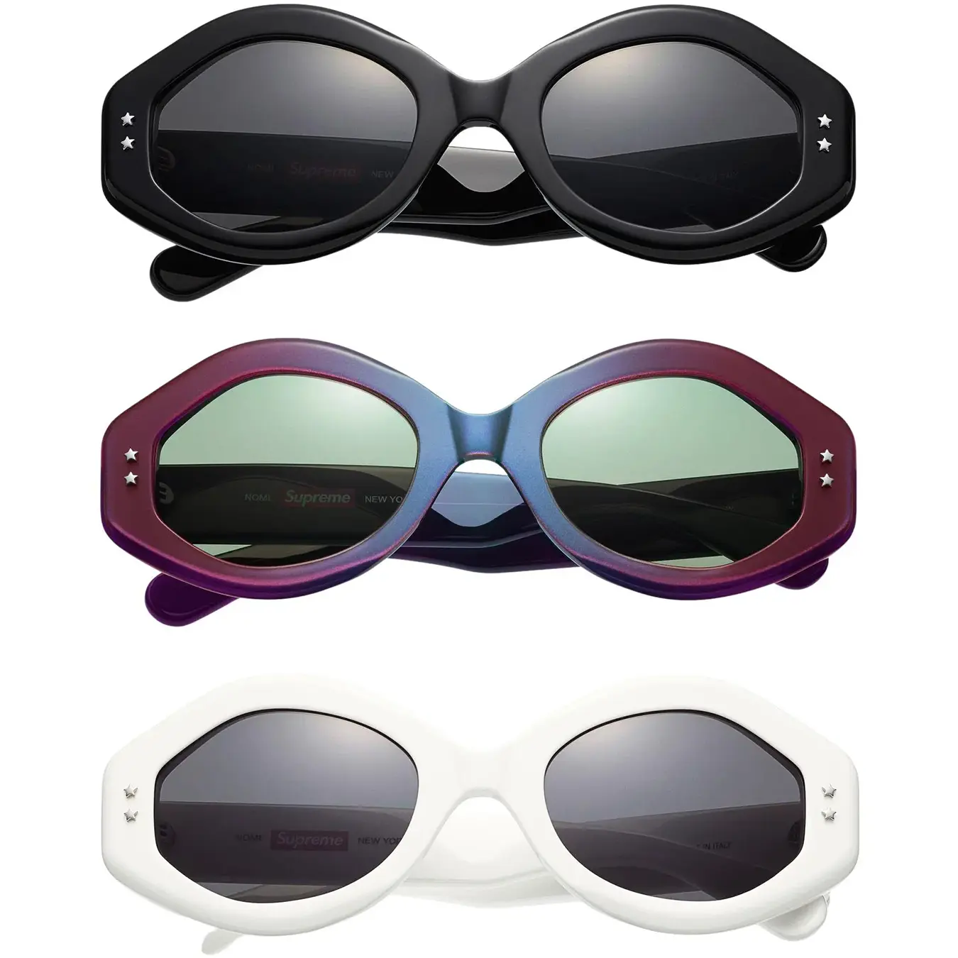 シュプリームサングラスブラックSupreme Nomi Sunglasses Black - 小物