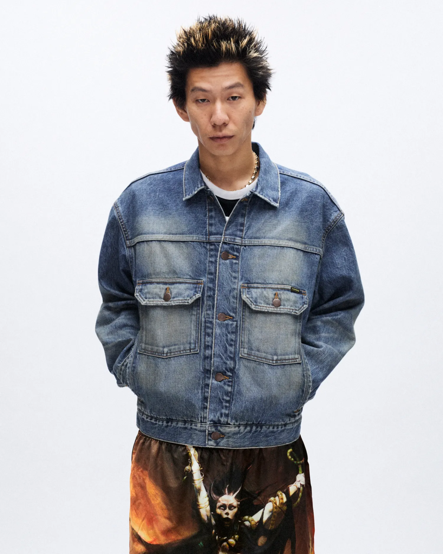 Supreme Distressed Selvedge Trucker Jacket