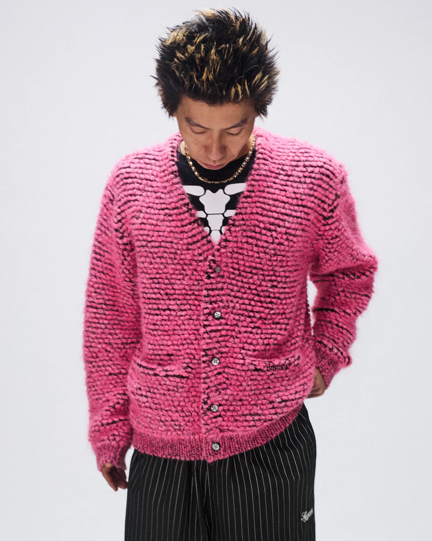 Supreme Textured Knotted Cardigan