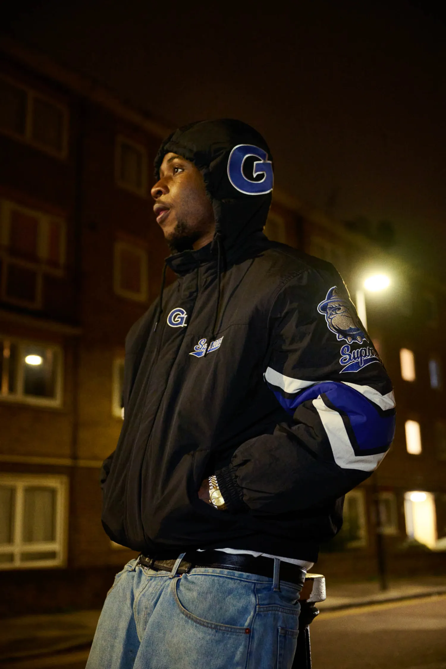 Supreme®/Mitchell & Ness® NCAA Hooded Stadium Jacket