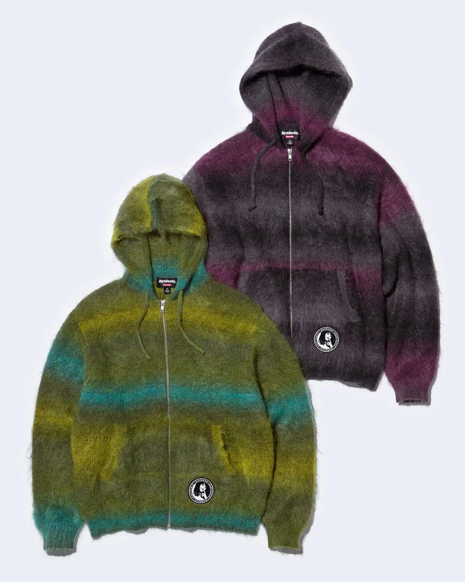 Supreme®/HYSTERIC GLAMOUR Mohair Zip Up Hooded Sweater