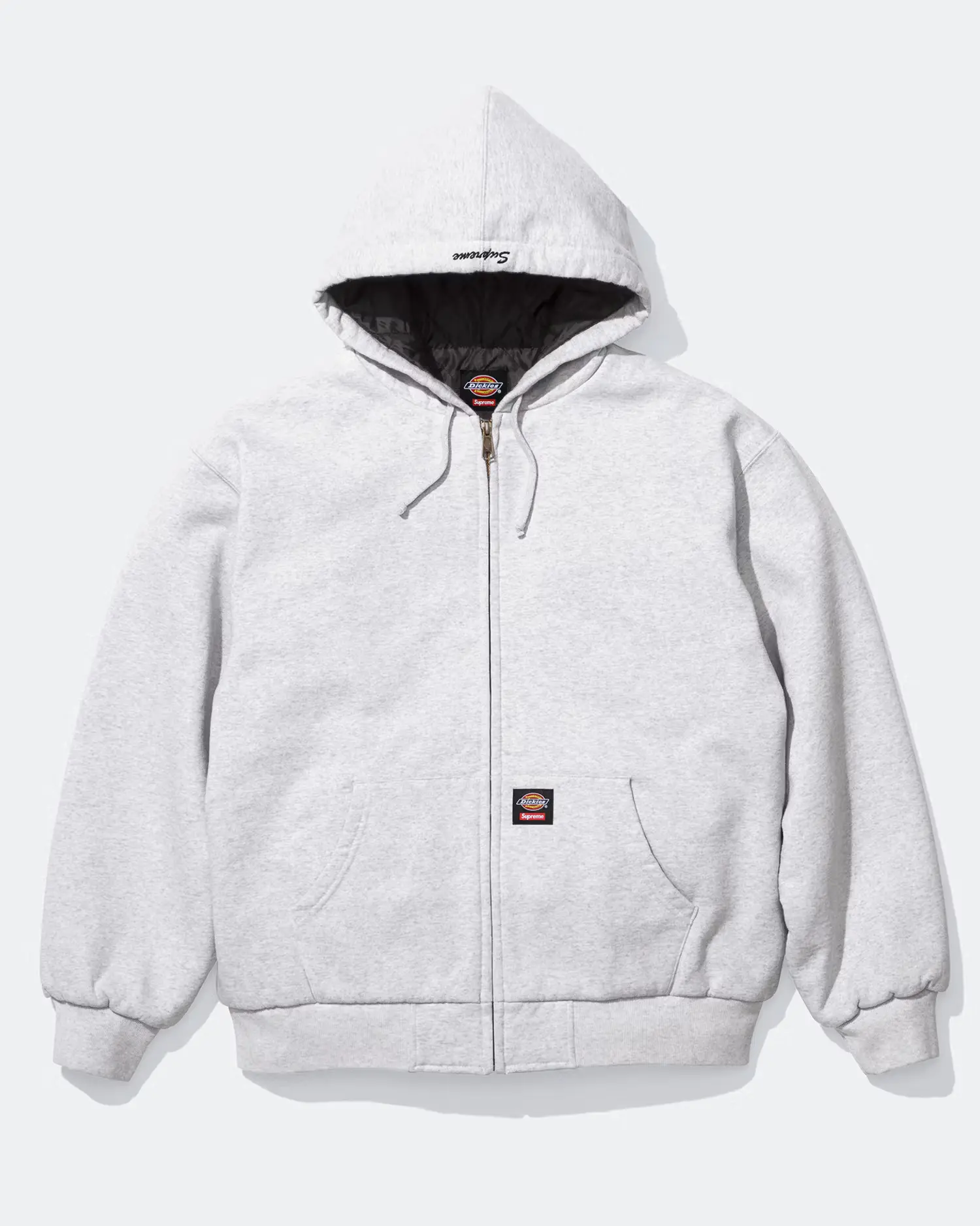 Supreme®/Dickies® Quilted Lined Zip Up Hooded Sweatshirt