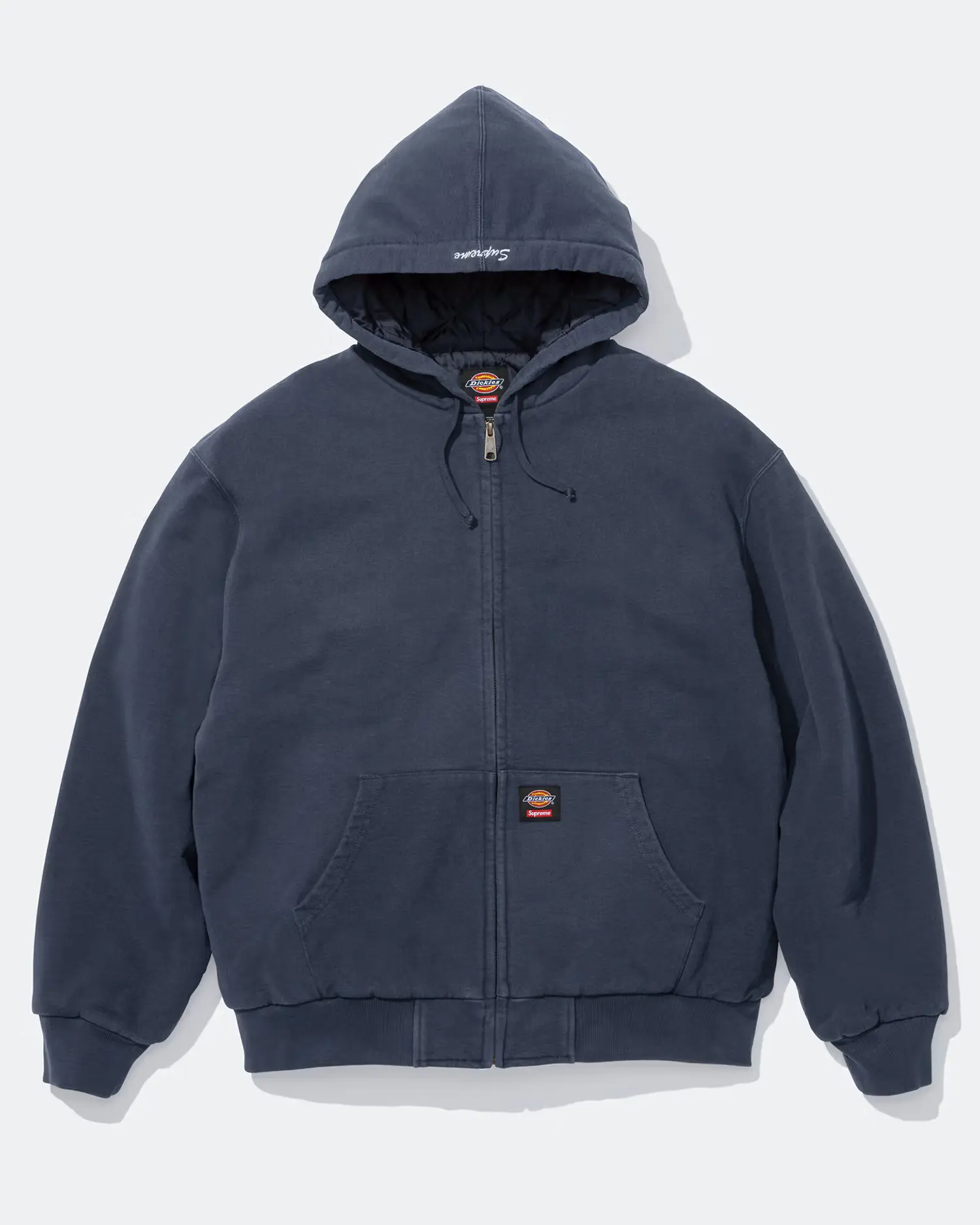 Supreme®/Dickies® Quilted Lined Zip Up Hooded Sweatshirt