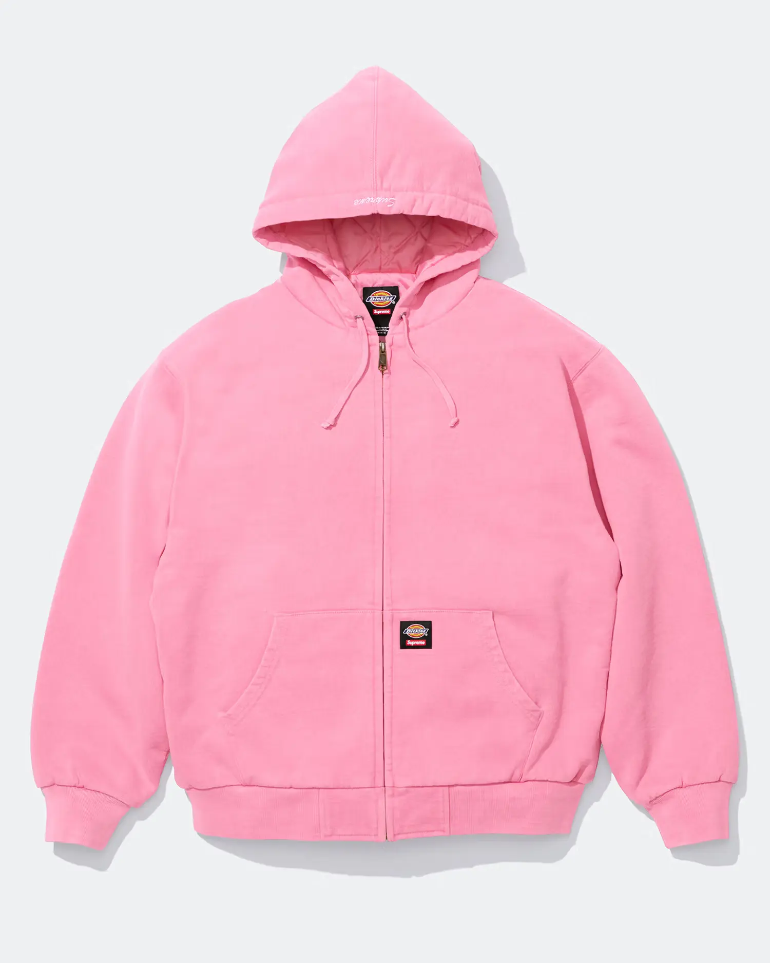 Supreme®/Dickies® Quilted Lined Zip Up Hooded Sweatshirt