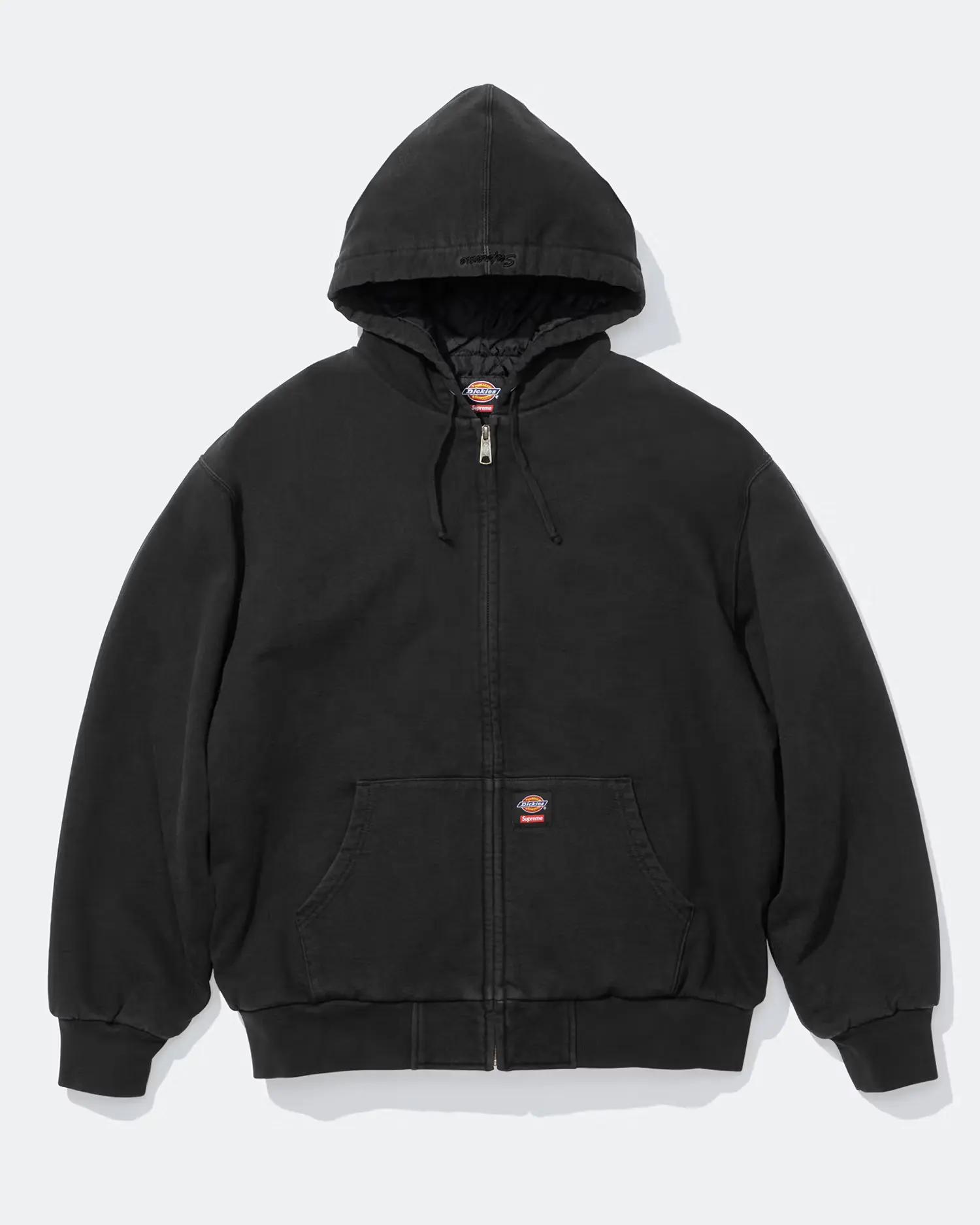 Supreme®/Dickies® Quilted Lined Zip Up Hooded Sweatshirt