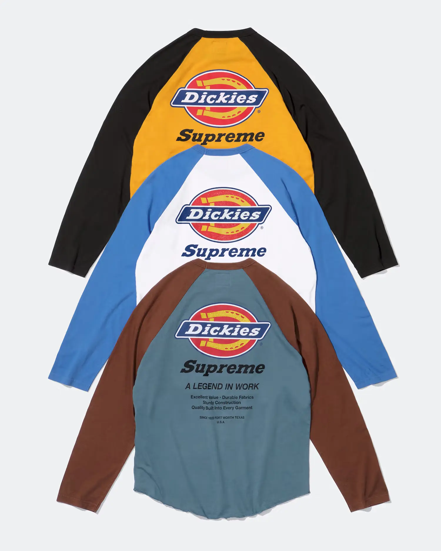 Supreme®/Dickies® Raglan L/S Top