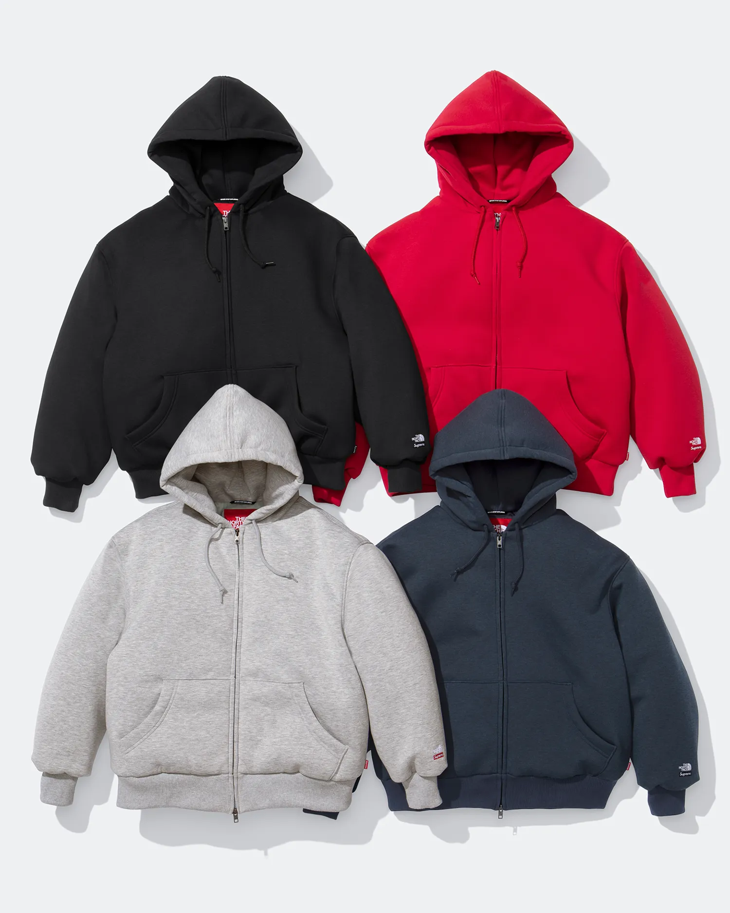 Supreme®/The North Face® Down Zip Up Hooded Sweatshirt