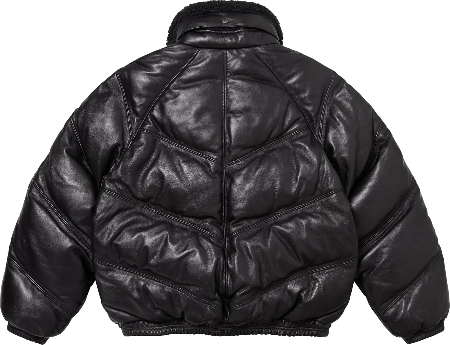 Supreme®/Schott® Chevron Leather Down Puffer Jacket