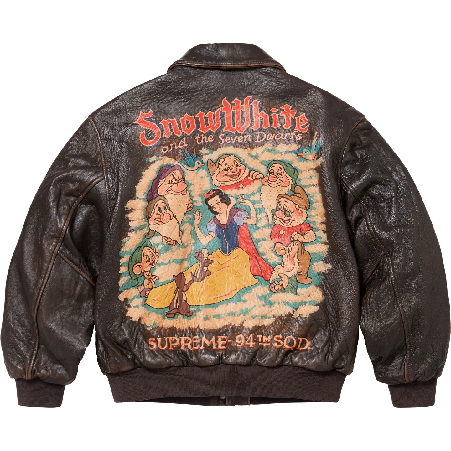 Supreme®/Schott® Snow White Hand-Painted Leather A2 Jacket