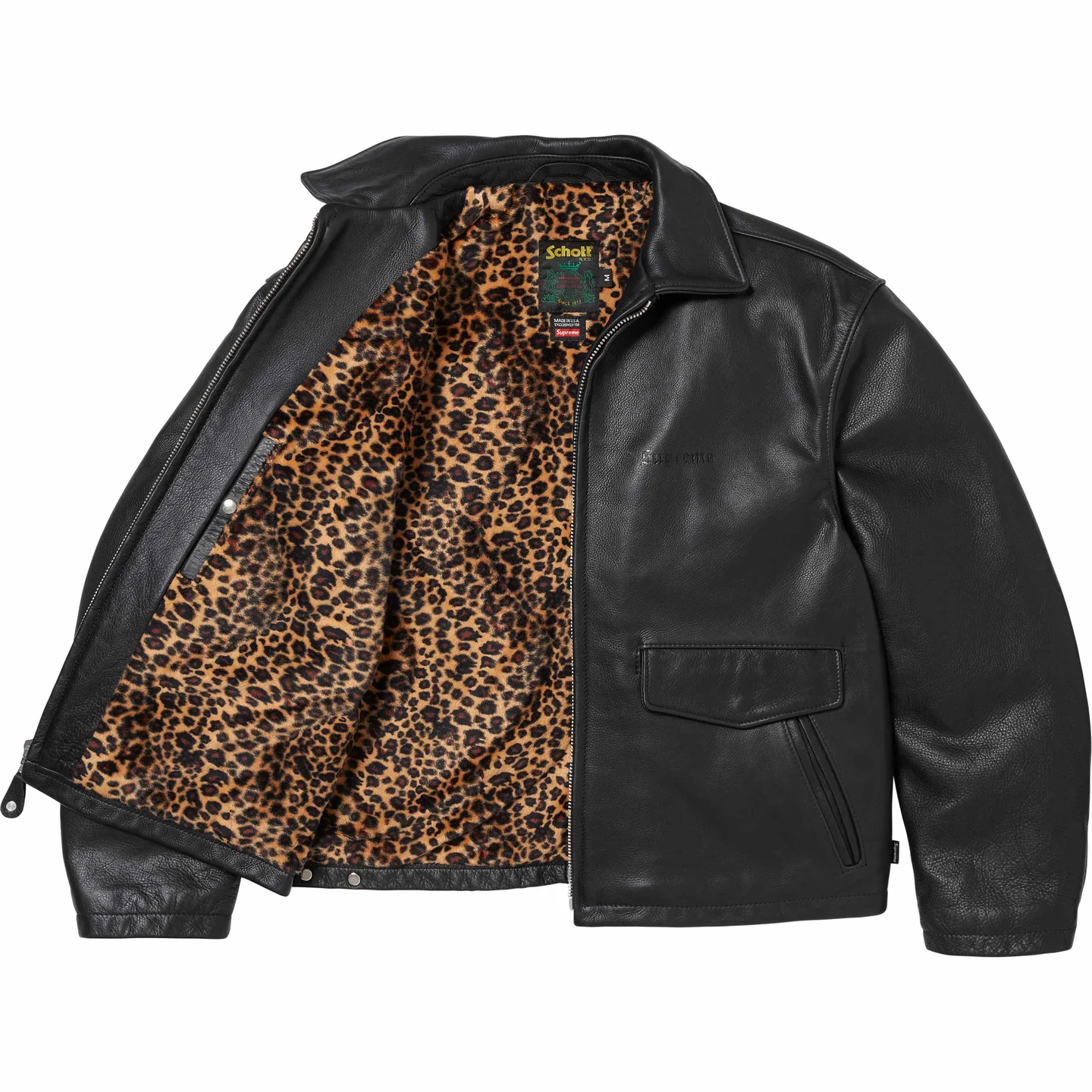 Supreme®/Schott® Leather Racer Jacket