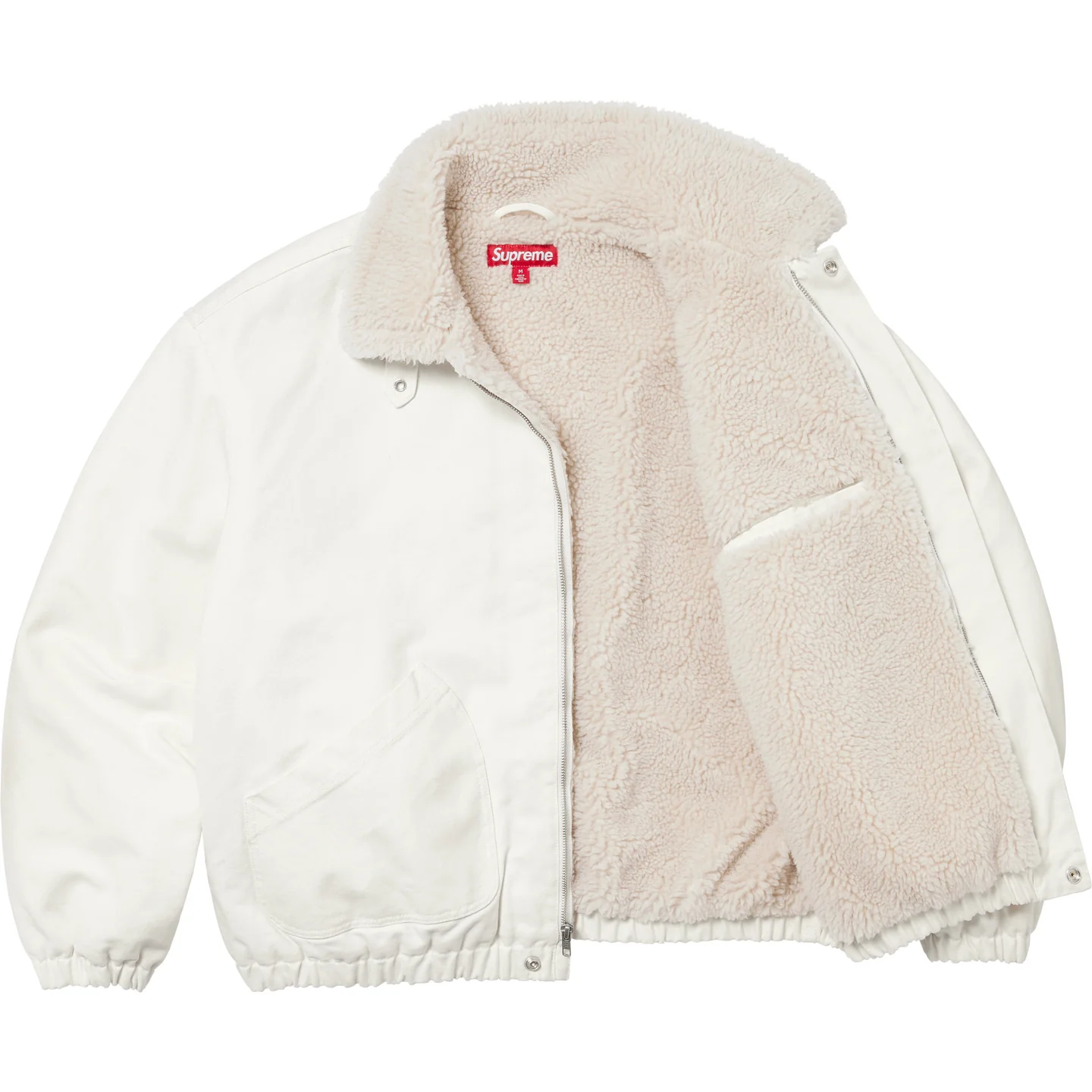 Supreme Faux Shearling Lined Bomber Jacket