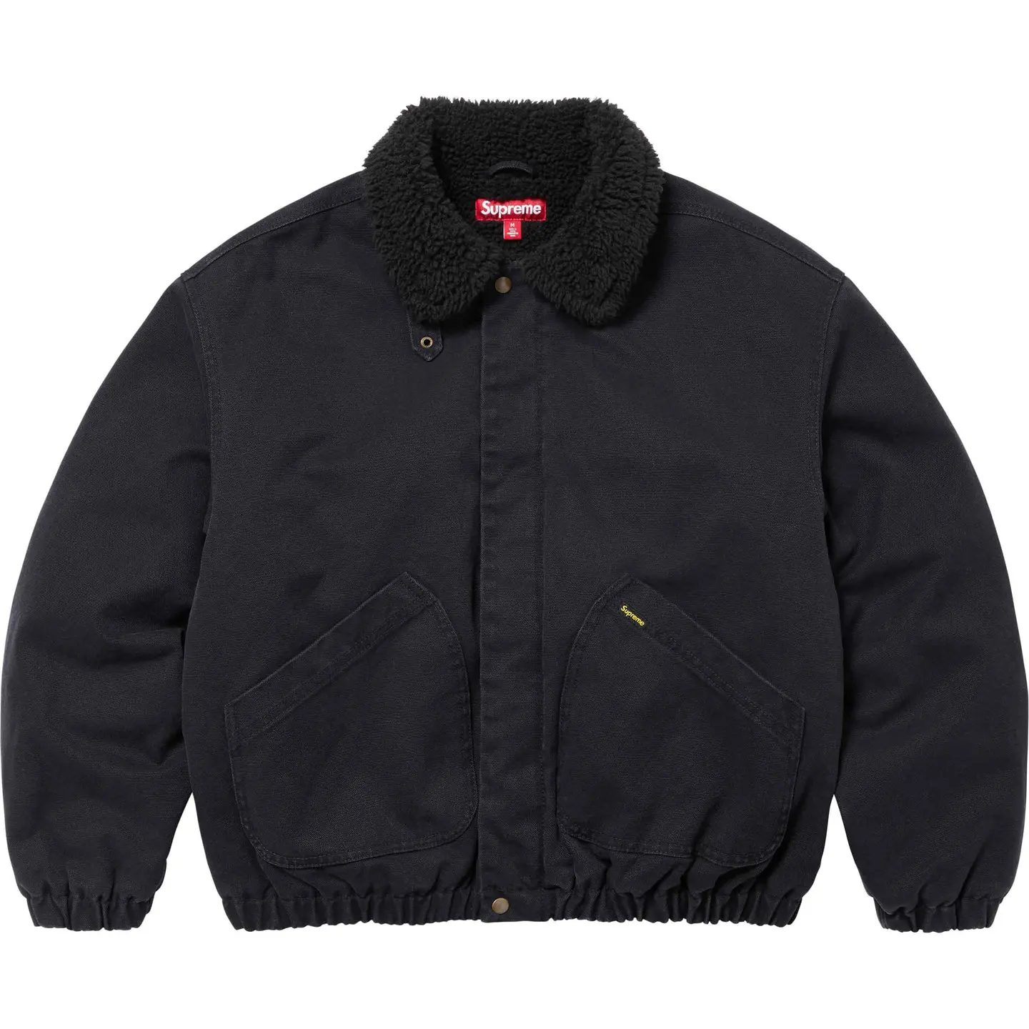 Supreme Faux Shearling Lined Bomber Jacket