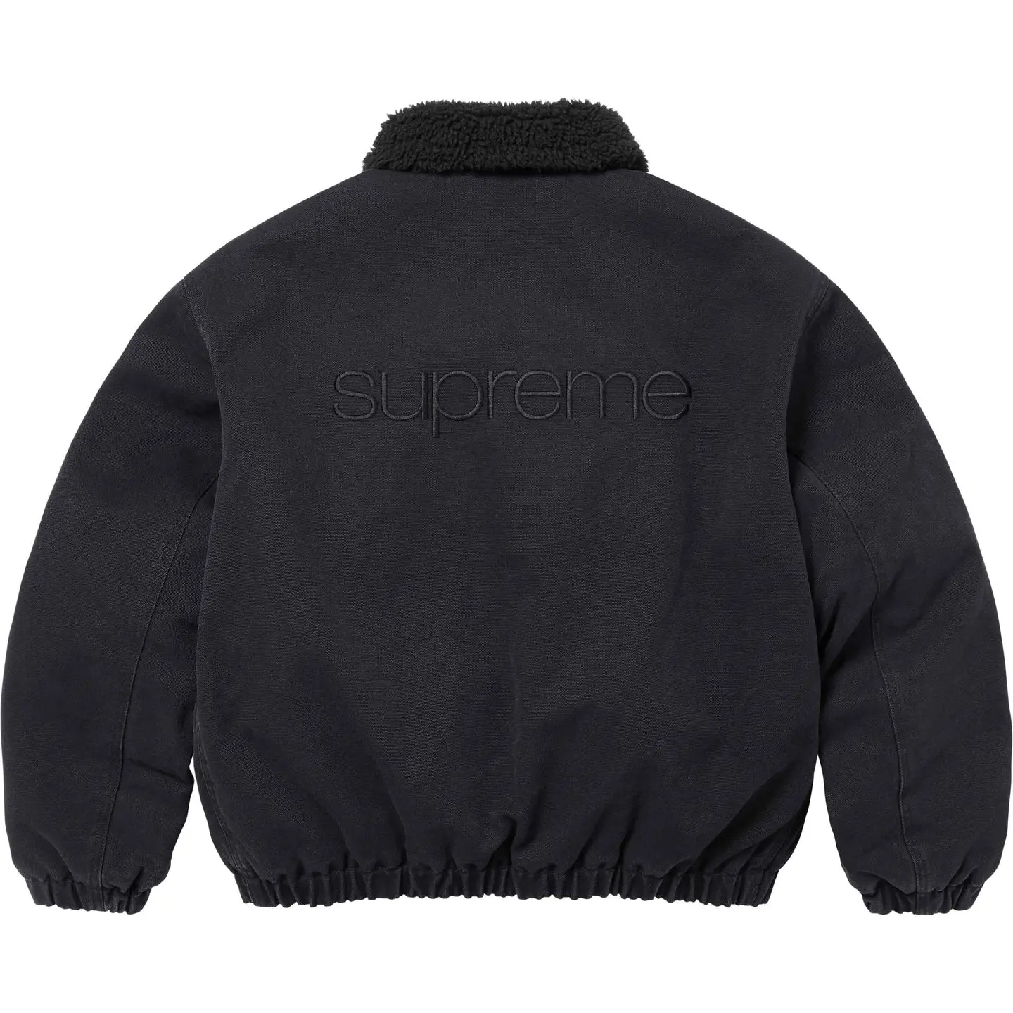 Supreme Faux Shearling Lined Bomber Jacket