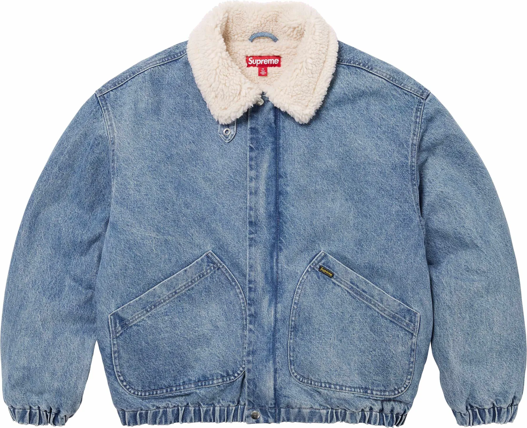 Supreme Faux Shearling Lined Bomber Jacket