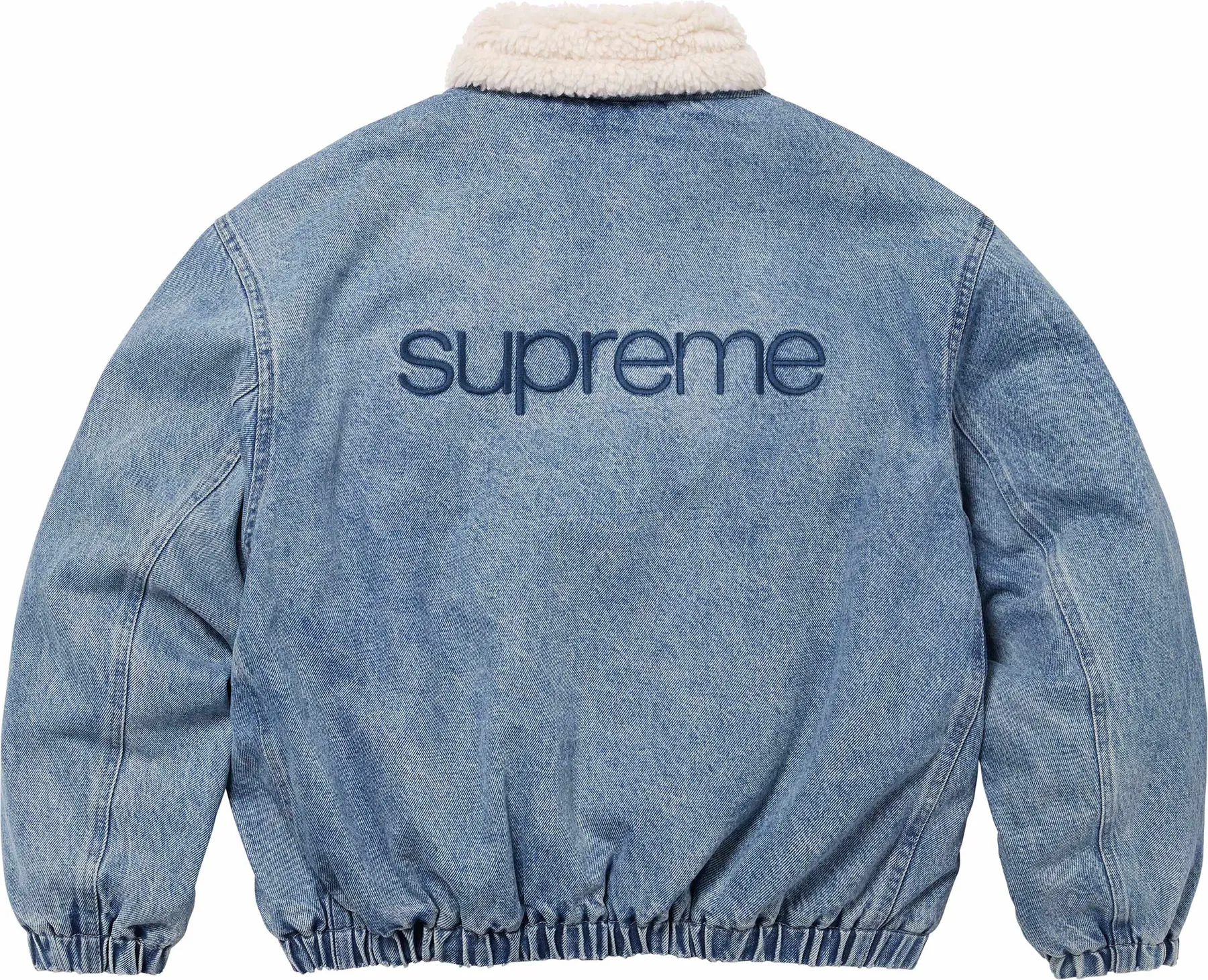 Supreme Faux Shearling Lined Bomber Jacket