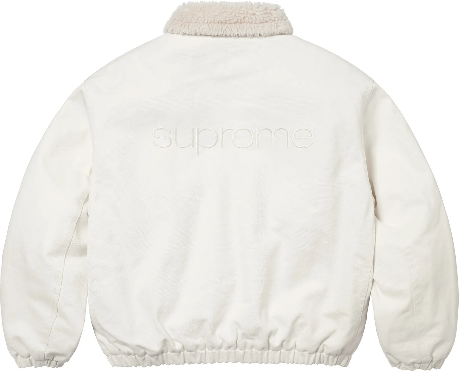 Supreme Faux Shearling Lined Bomber Jacket