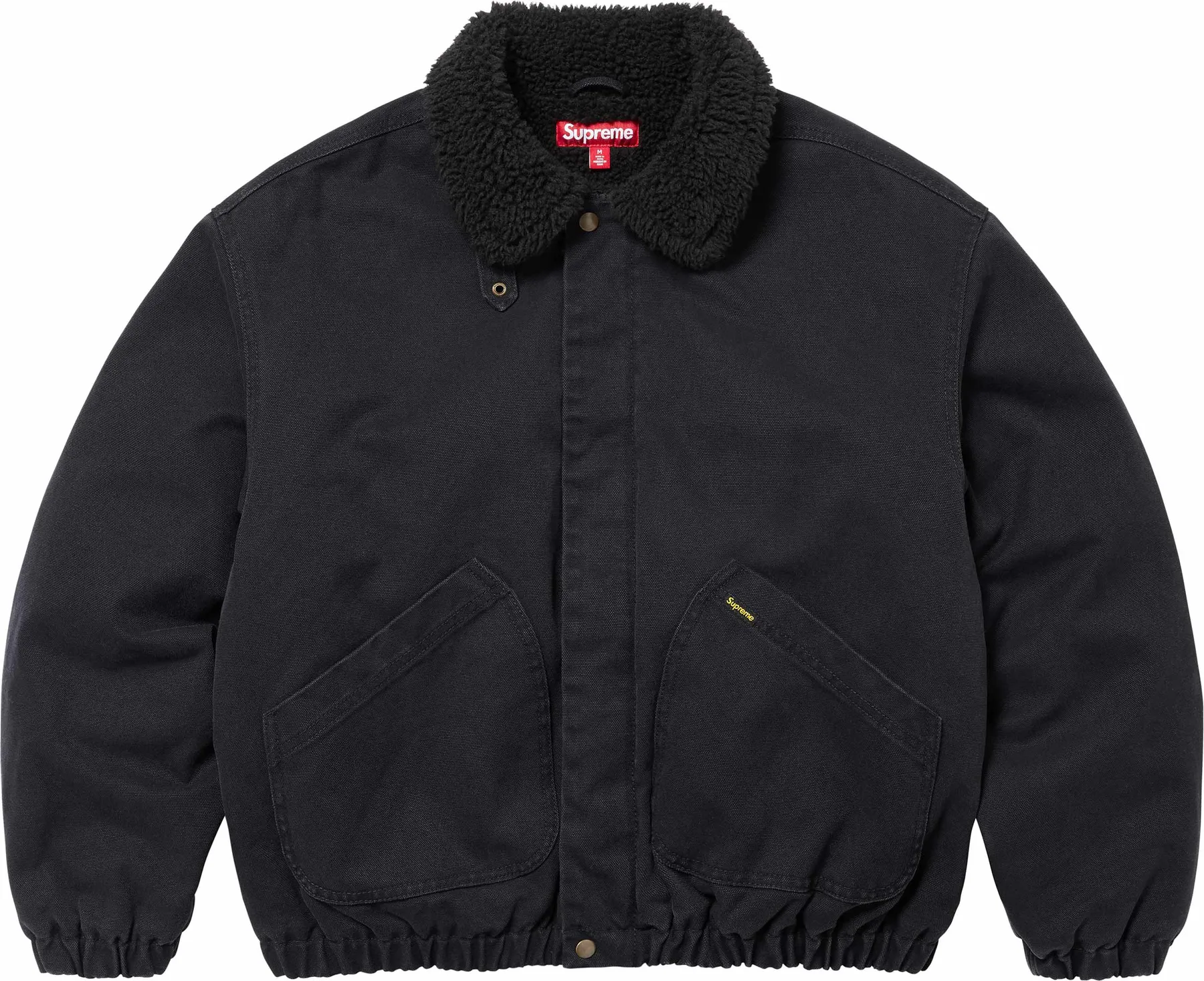 Supreme Faux Shearling Lined Bomber Jacket