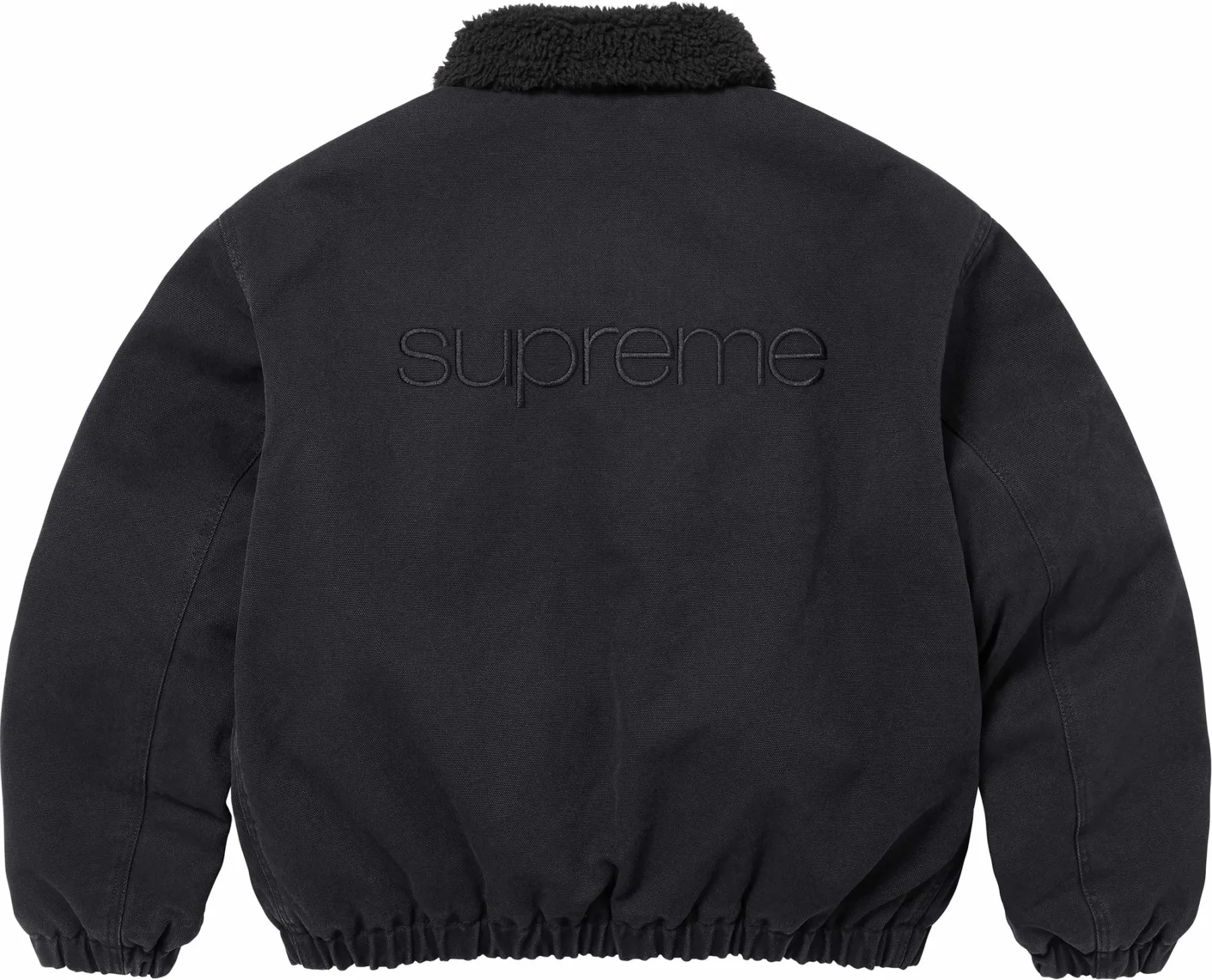 Supreme Faux Shearling Lined Bomber Jacket