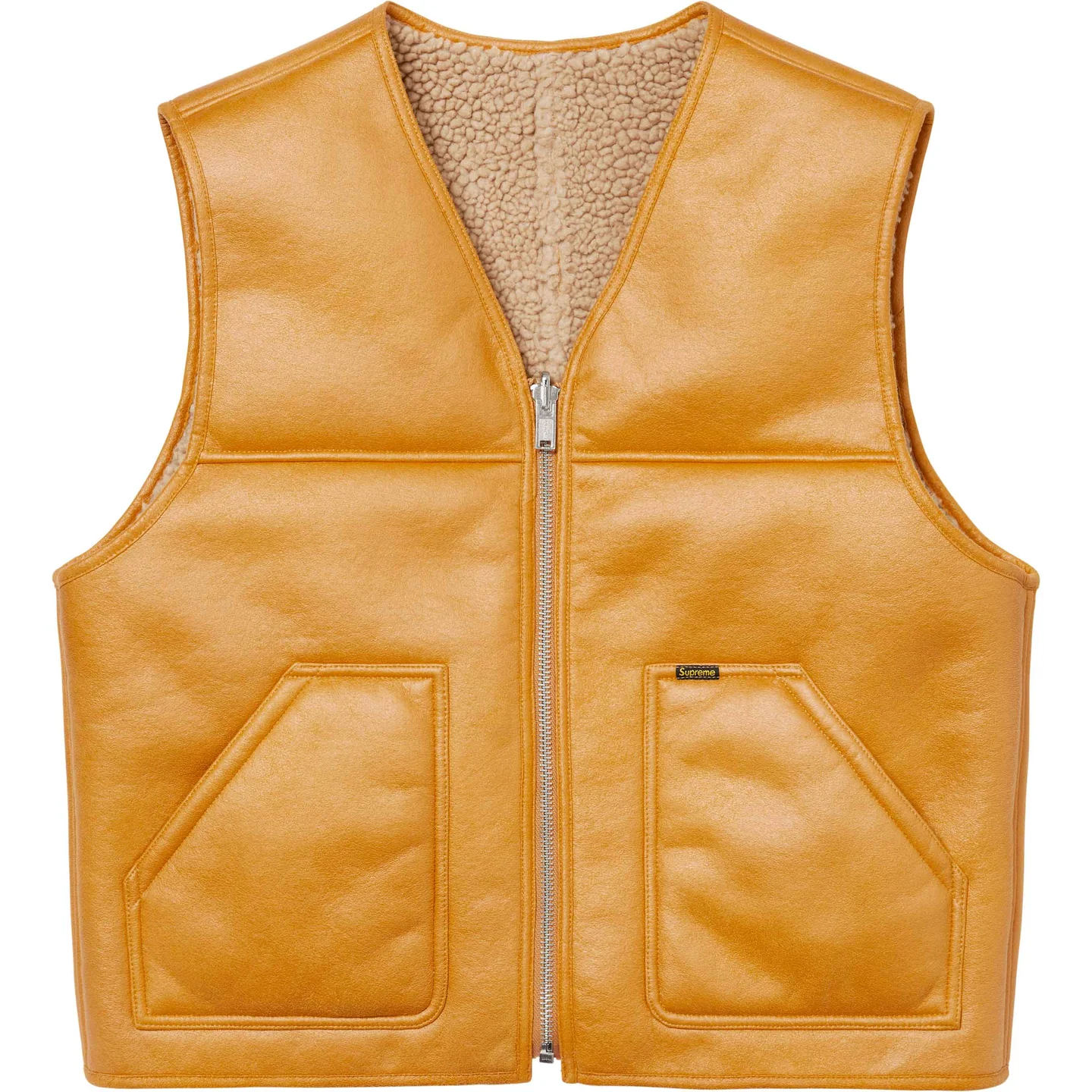 Supreme Reversible Faux Shearling Vest