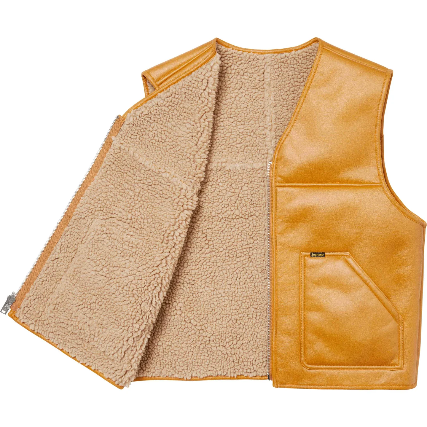 Supreme Reversible Faux Shearling Vest