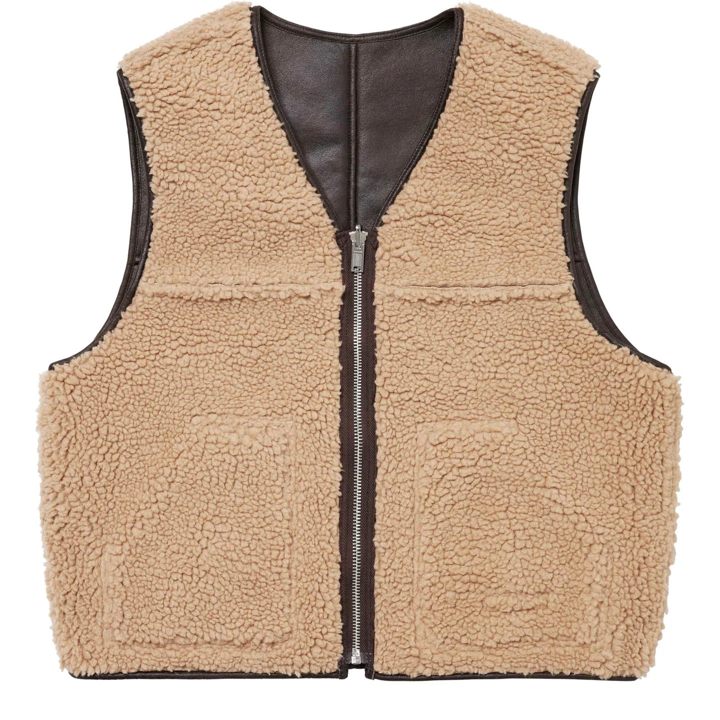 Supreme Reversible Faux Shearling Vest