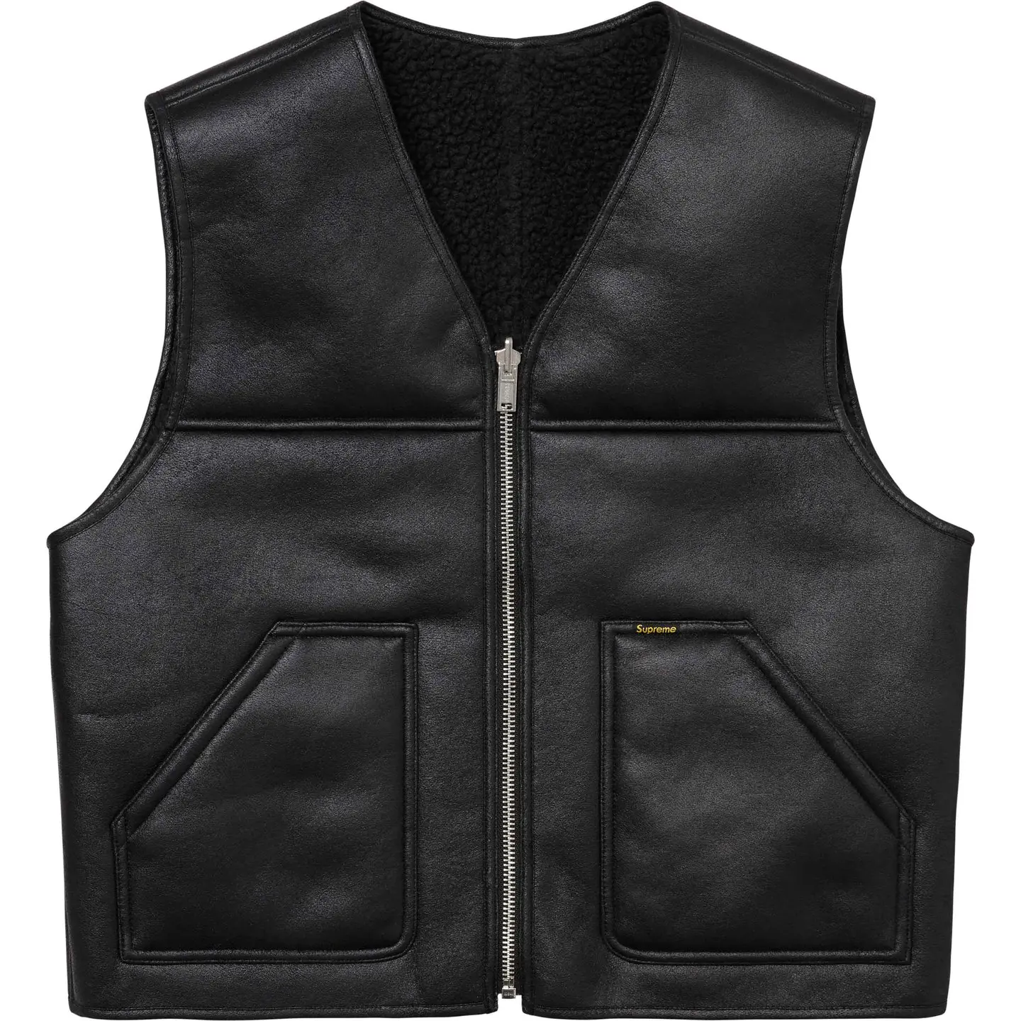 Supreme Reversible Faux Shearling Vest