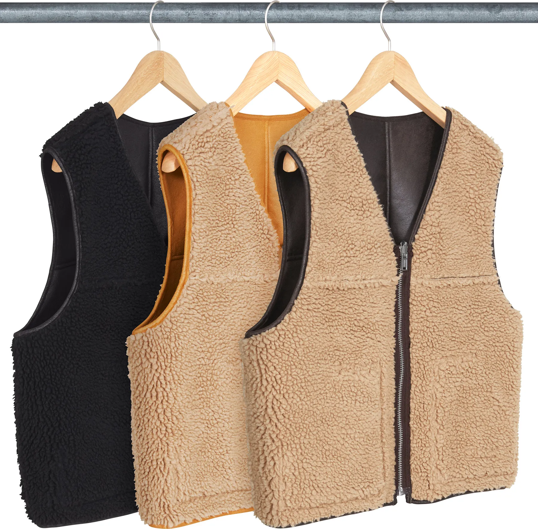 Supreme Reversible Faux Shearling Vest