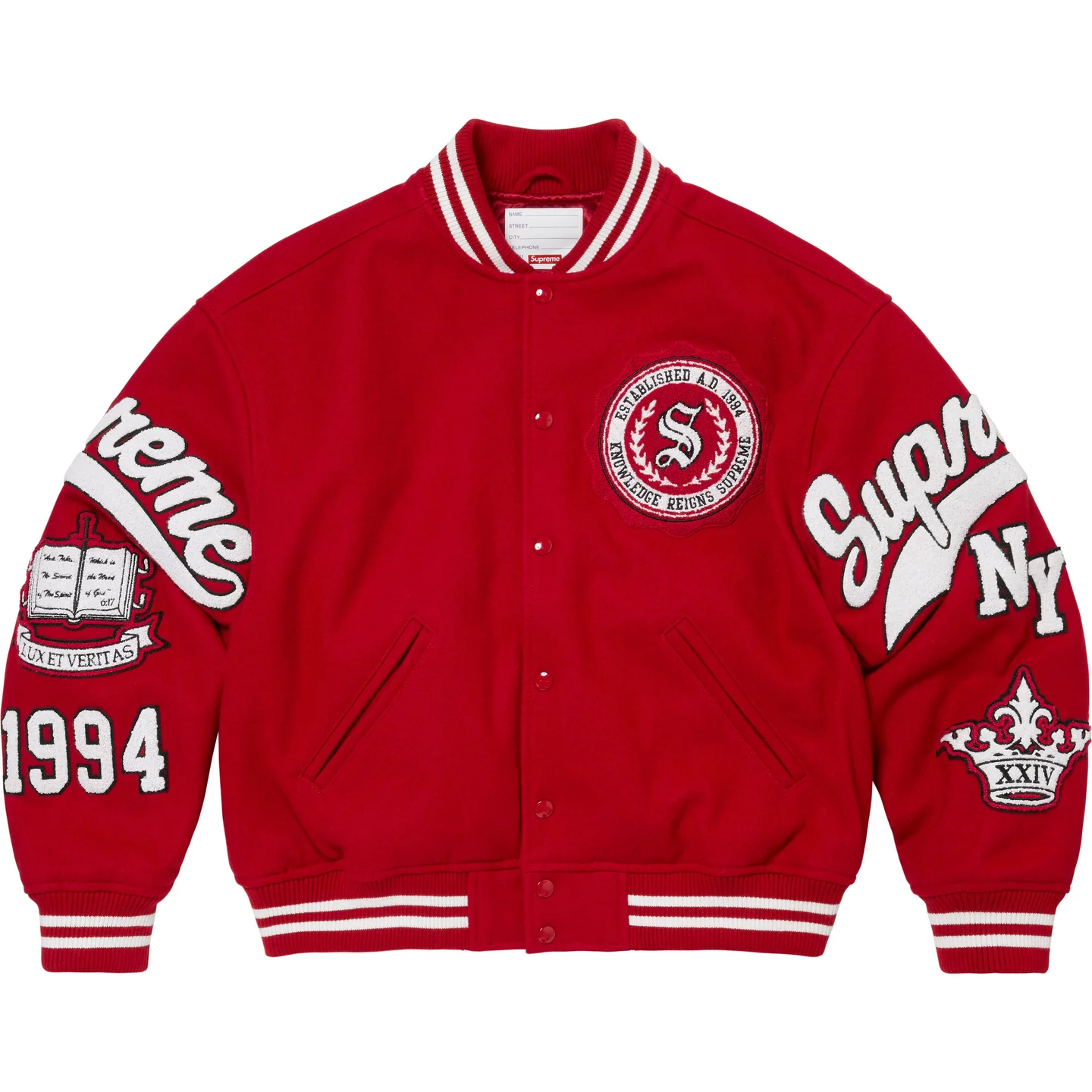 Supreme Veritas Varsity Jacket