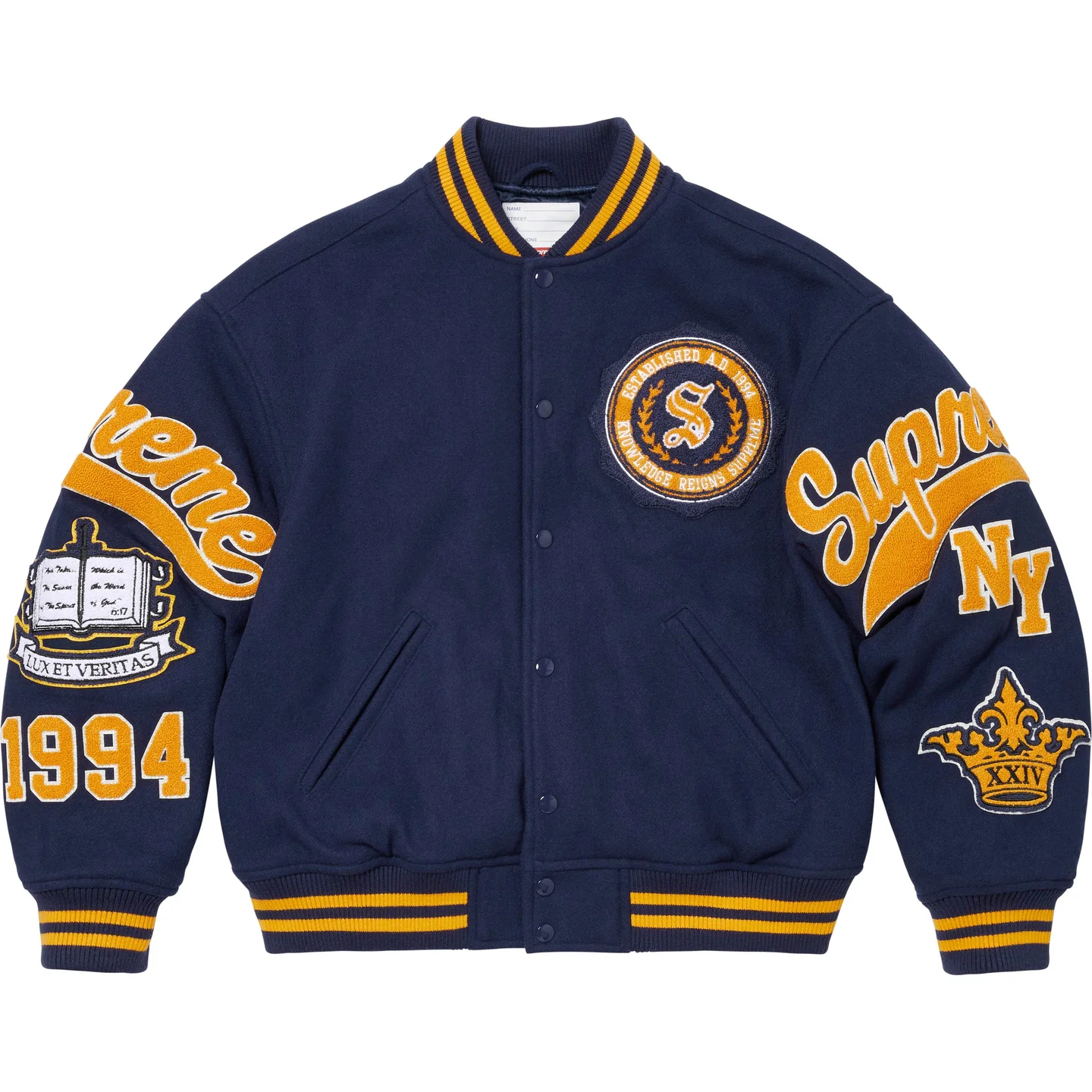 Supreme Veritas Varsity Jacket