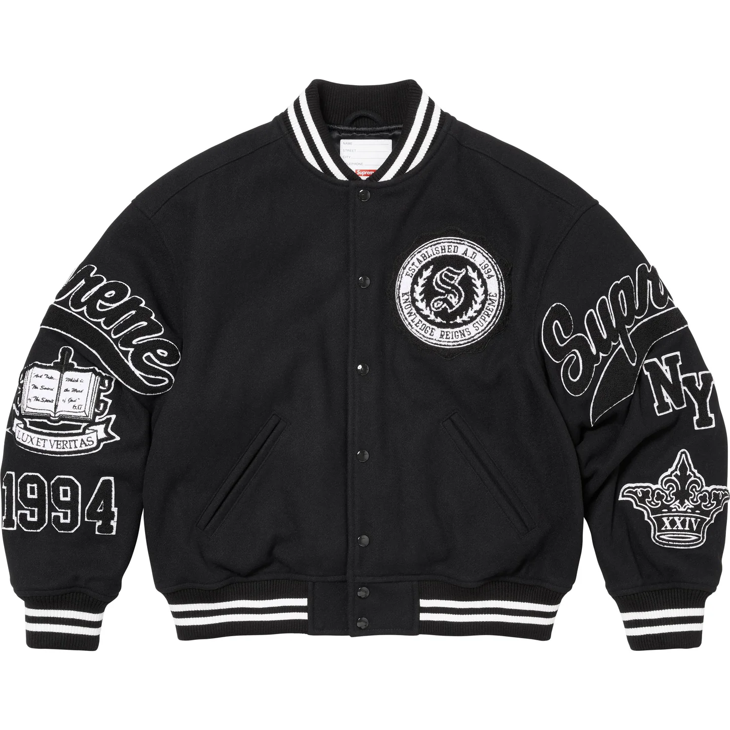 Supreme Veritas Varsity Jacket