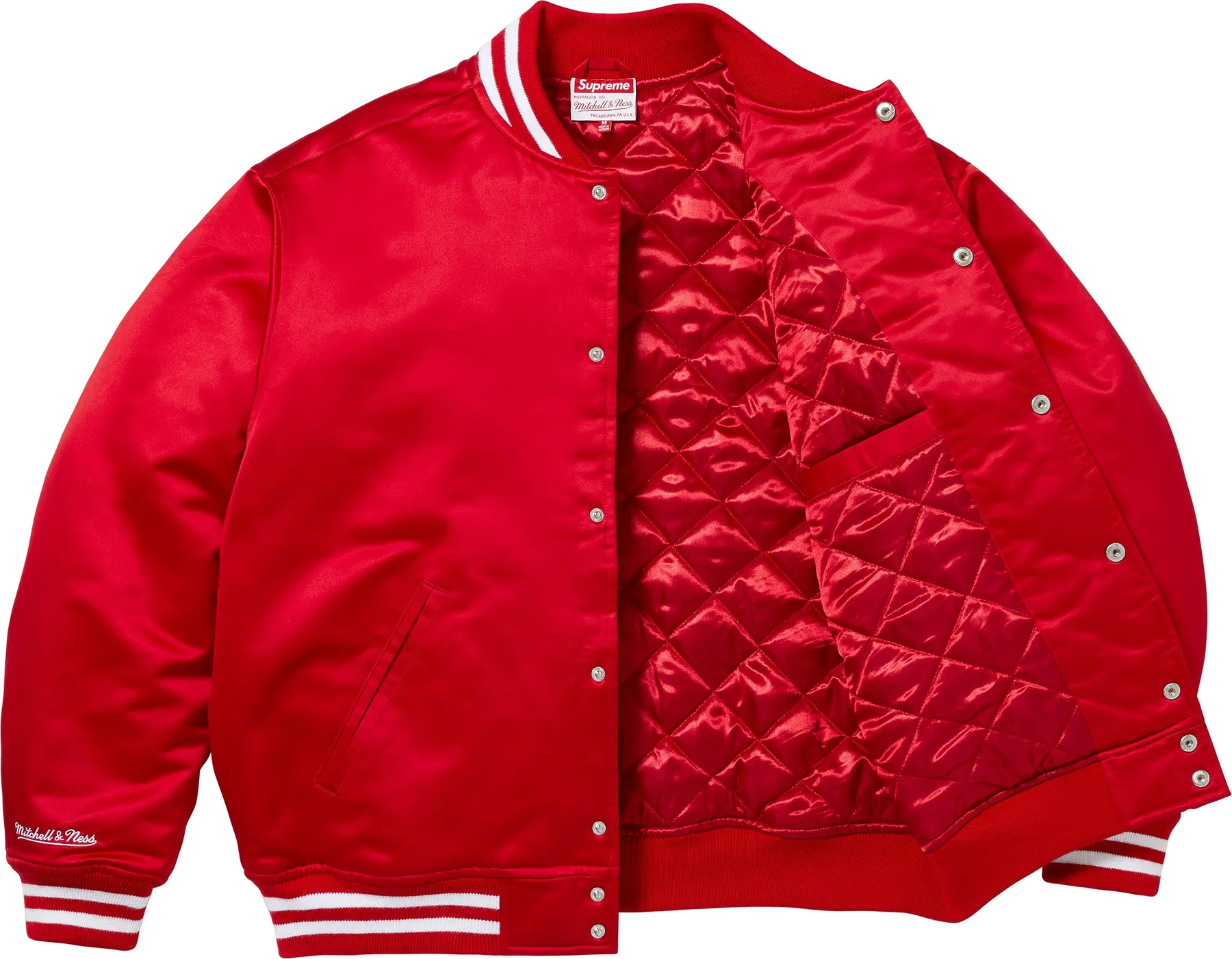 Supreme®/Mitchell & Ness® Satin Varsity Jacket