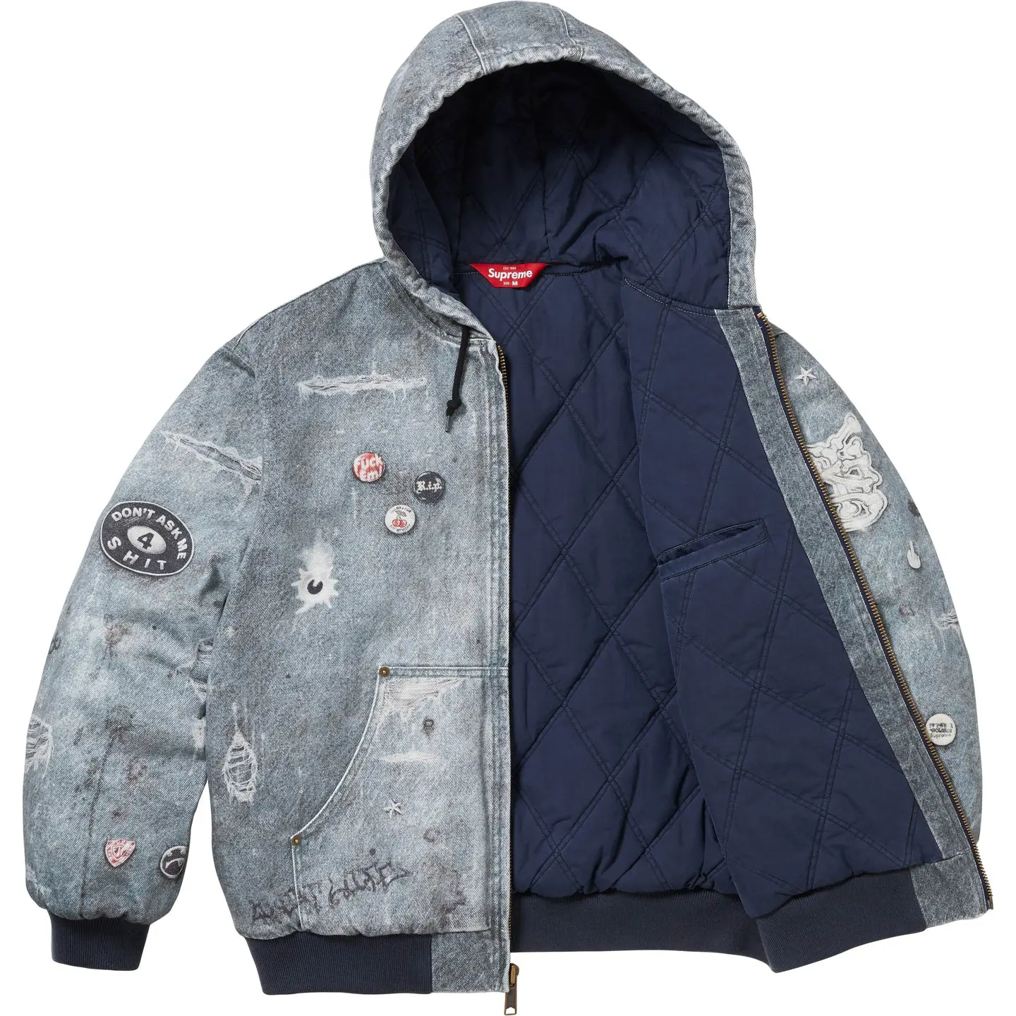 Supreme HJR Trompe L'oeil Hooded Work Jacket