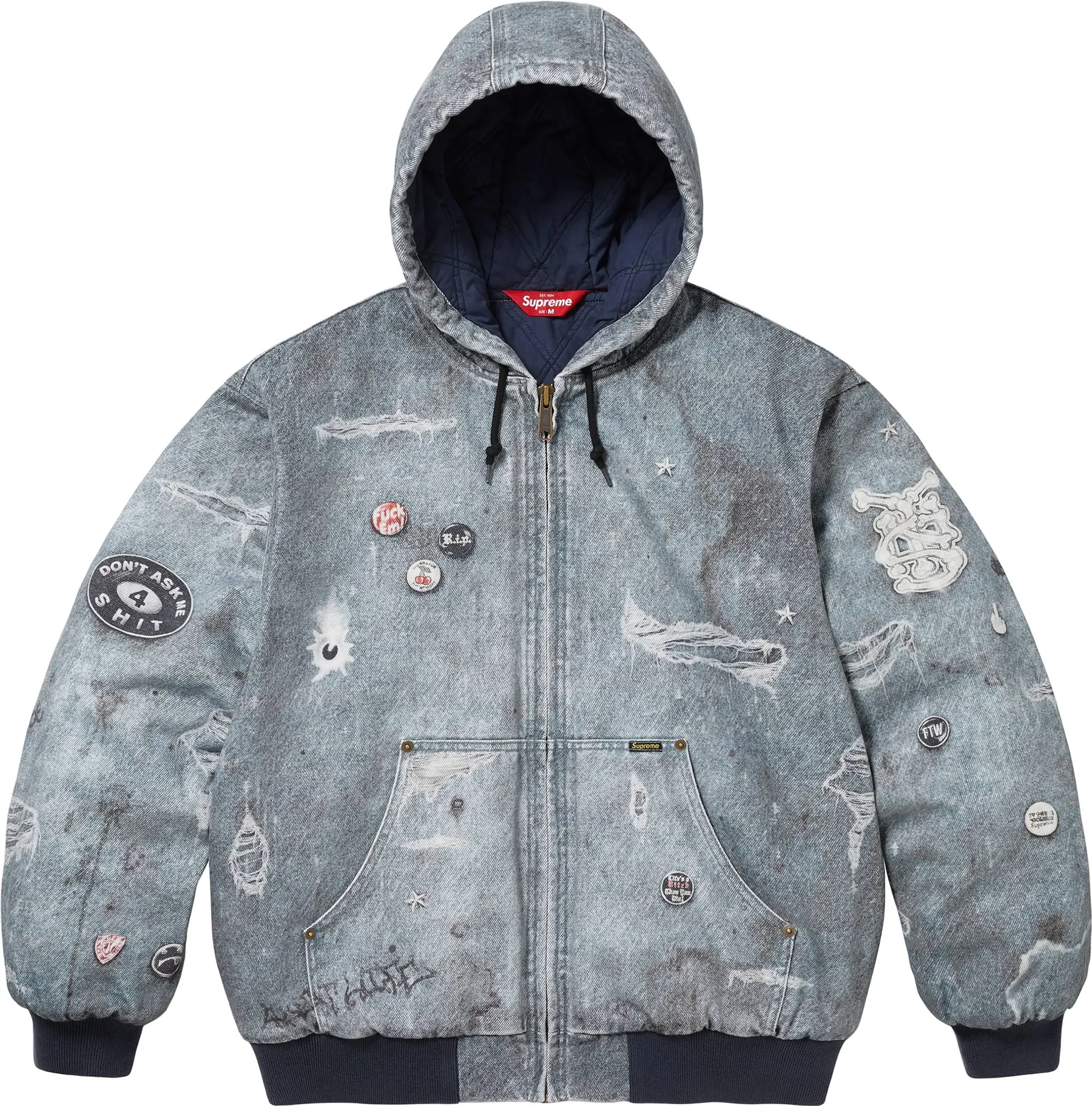 Supreme HJR Trompe L'oeil Hooded Work Jacket