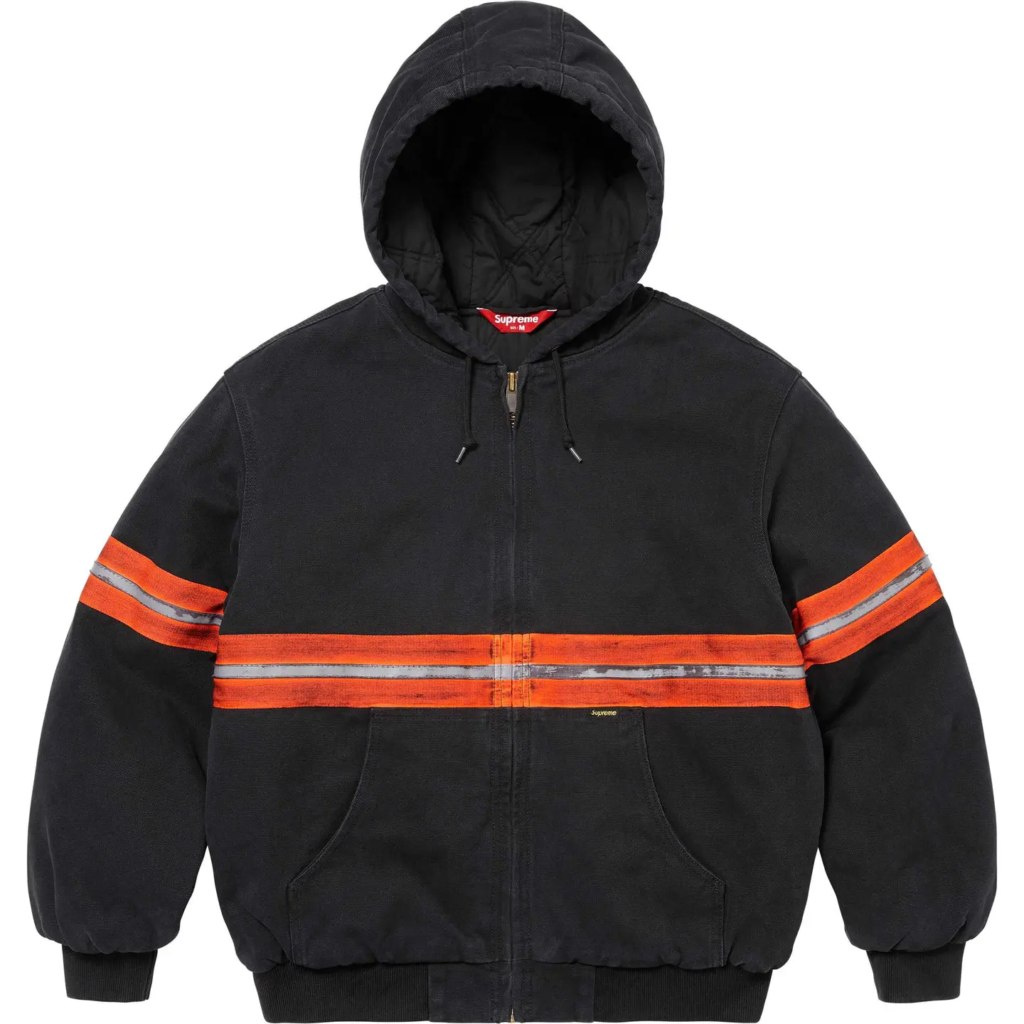 Supreme Reflective Stripe Hooded Work Jacket