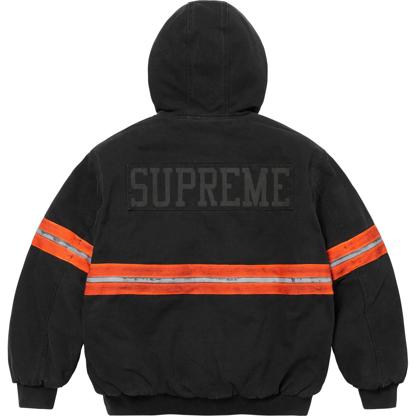 Supreme Reflective Stripe Hooded Work Jacket